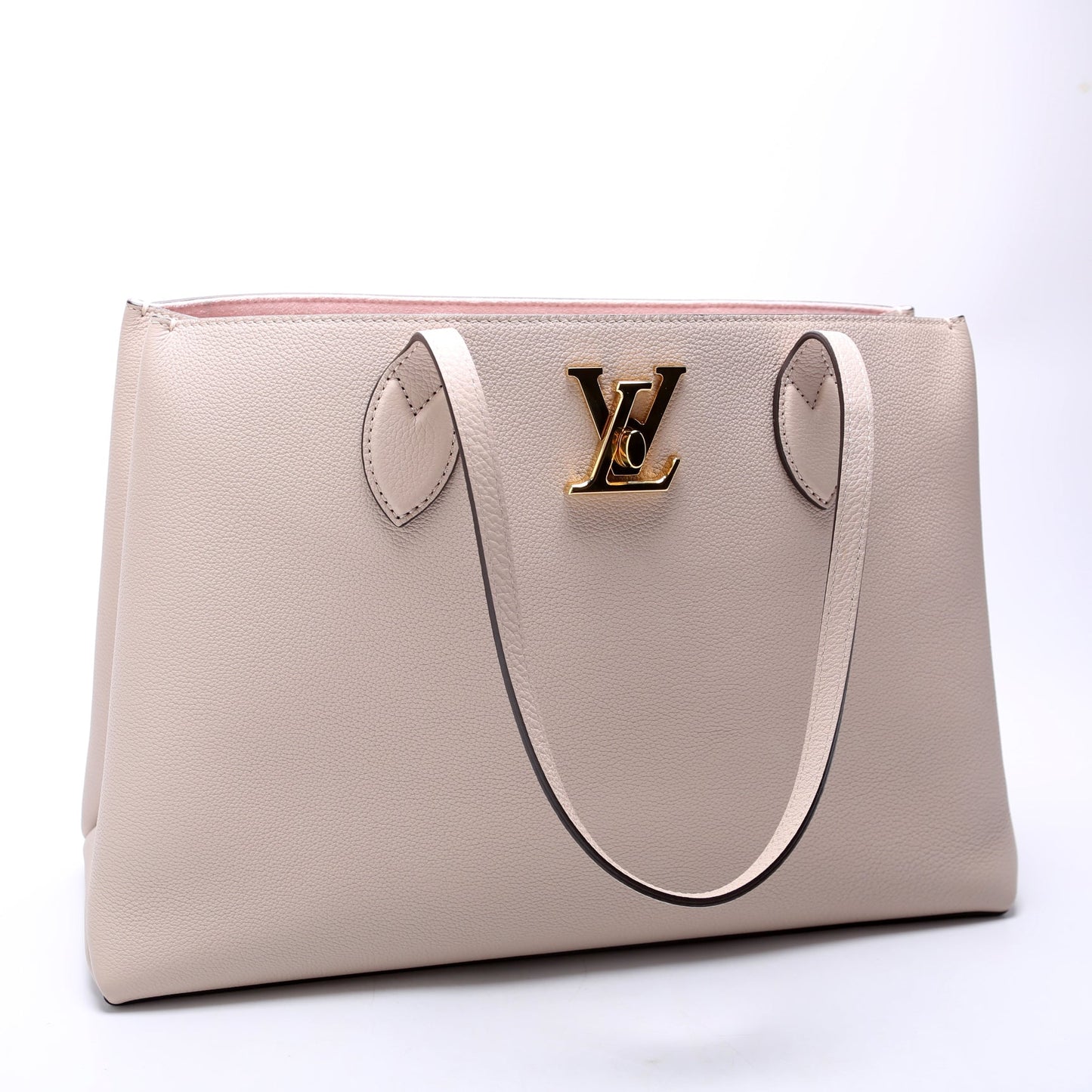 Louis Vuitton Lockme Shopper Calfskin Beige