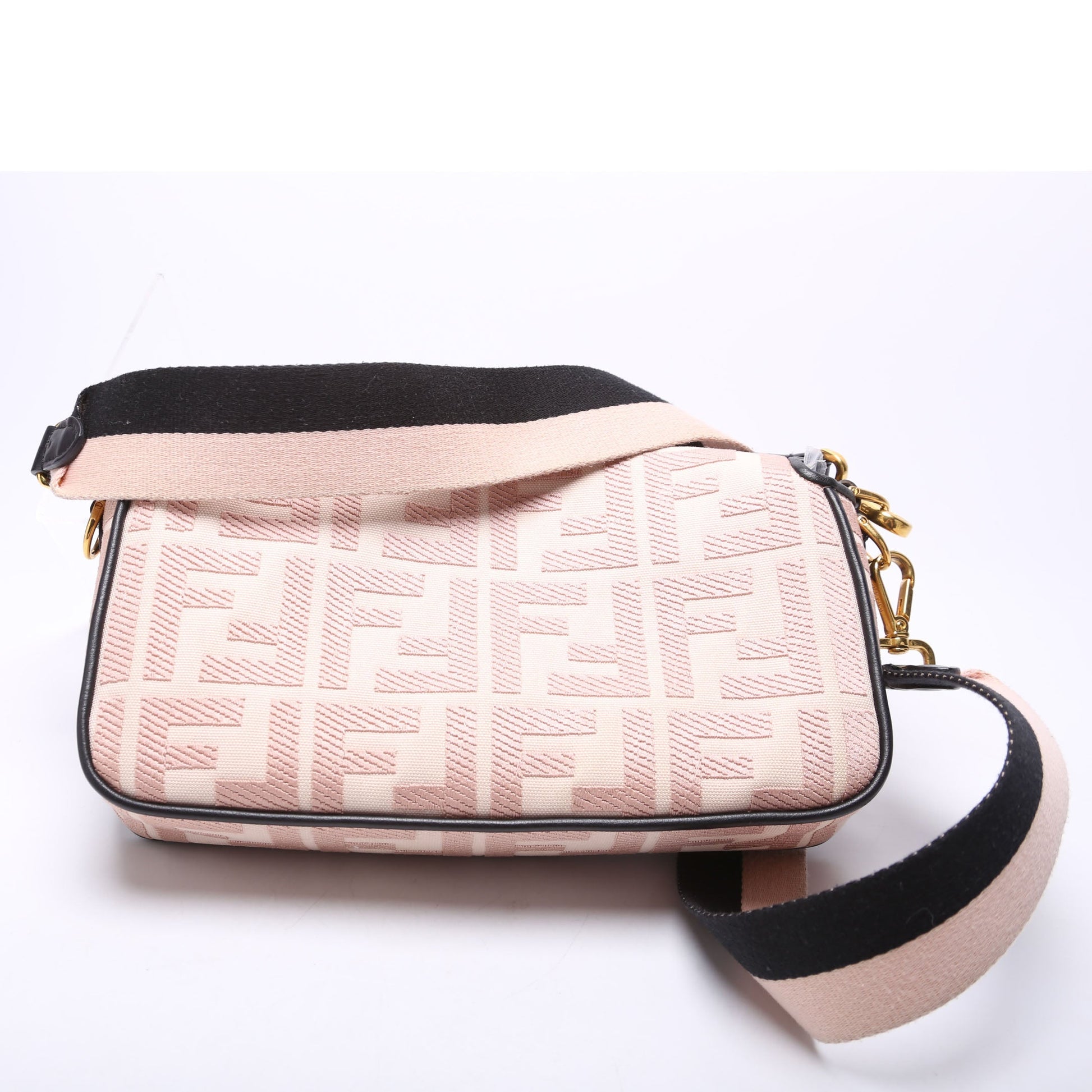 Fendi FF Jacquarduette 8BR600 Pink Bag