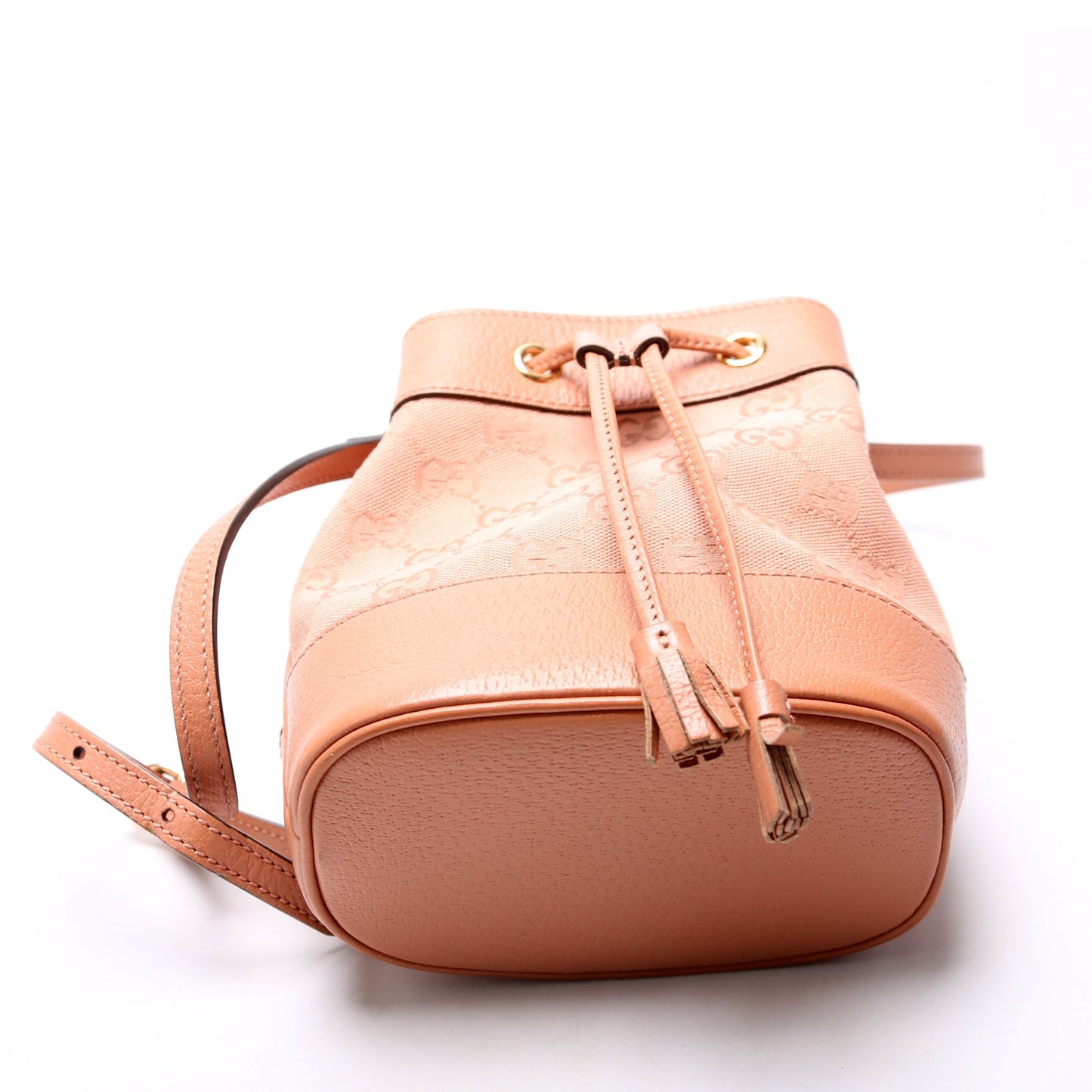 Gucci 550620 GG Canvas Ophidia Mini Bucket Pink Bag