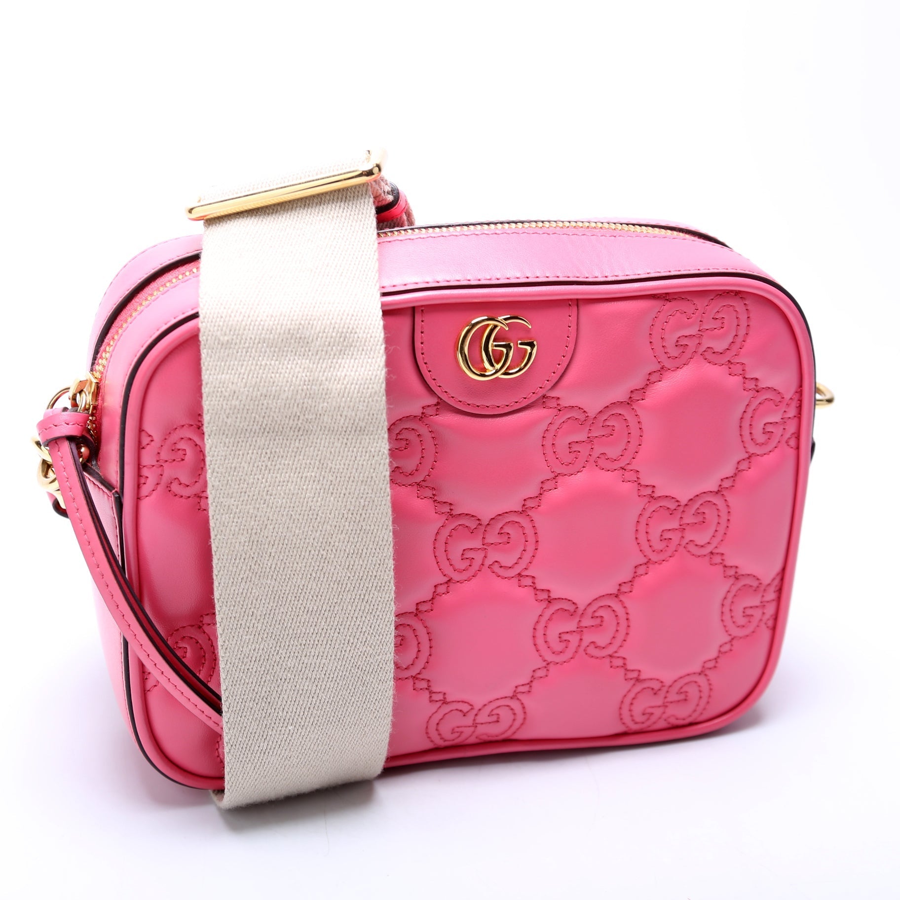 Gucci 702234 Matelasse Small Pink Bag