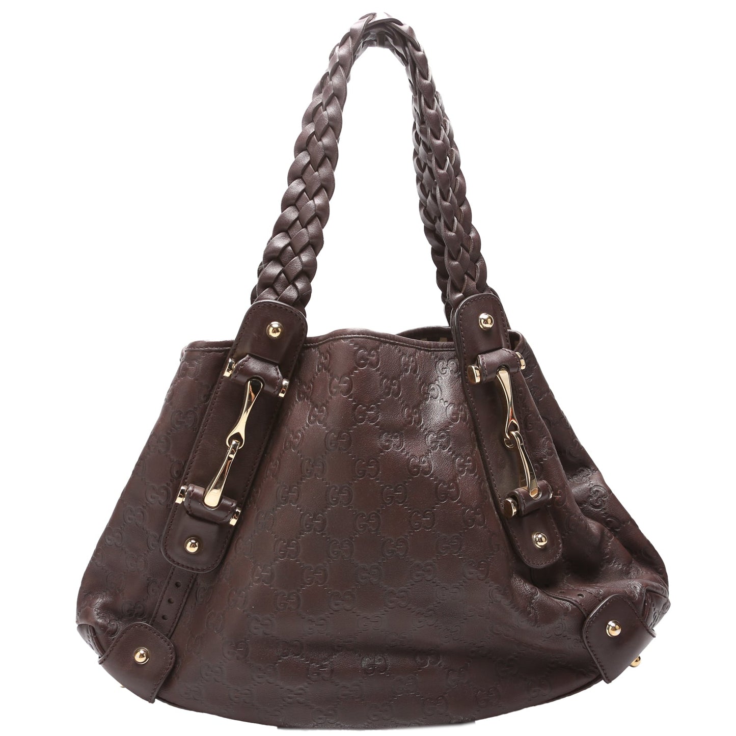 Gucci 162900 Pelham Medium Shoulder Brown Bag