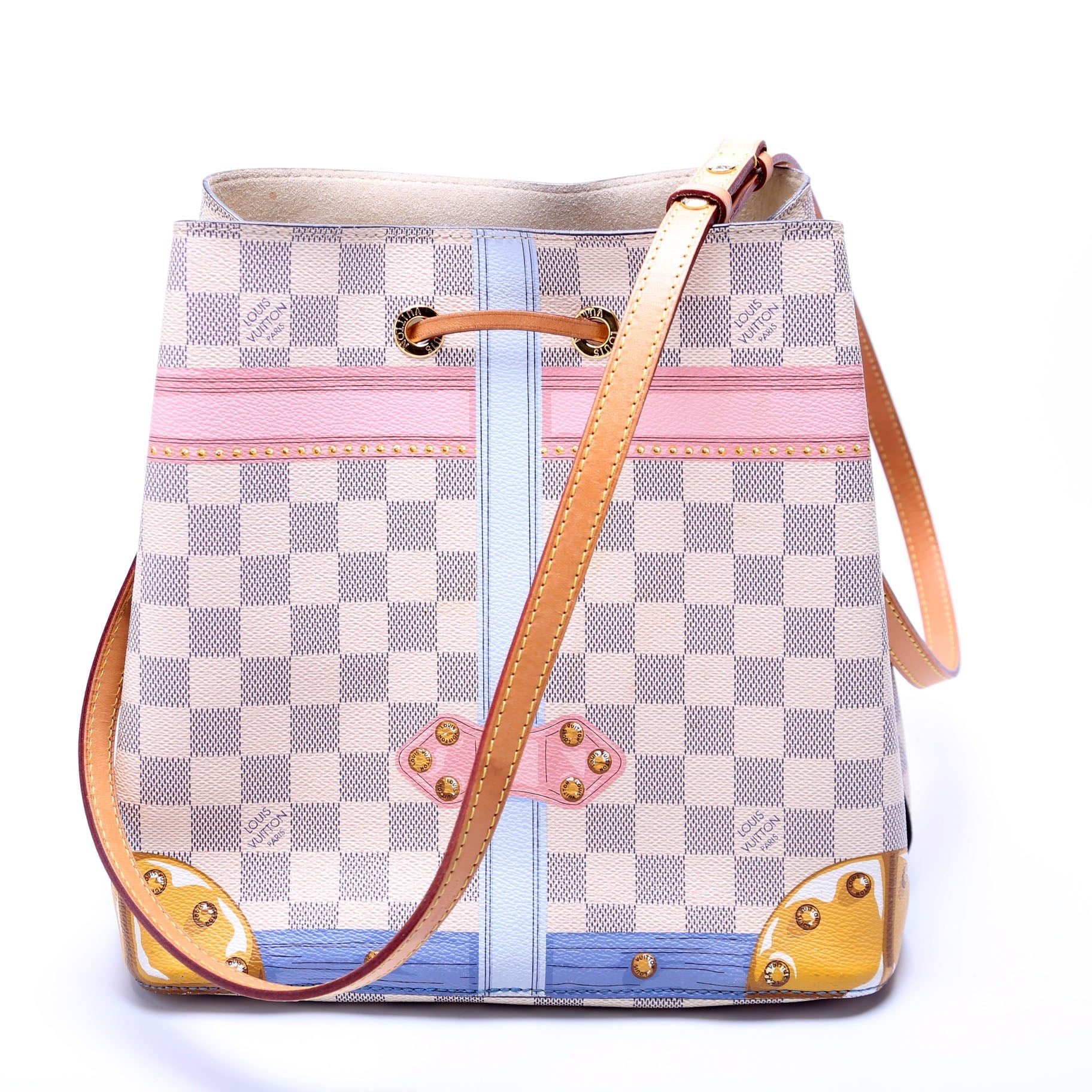 Luxury Women's Handbag | Louis Vuitton Neonoe Summer Trunks Damier Azur