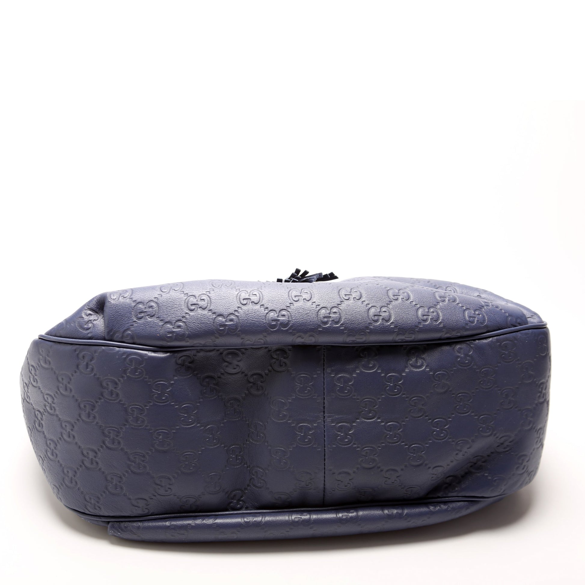 Gucci 322226 Emily Leather Hobo Blue Bag