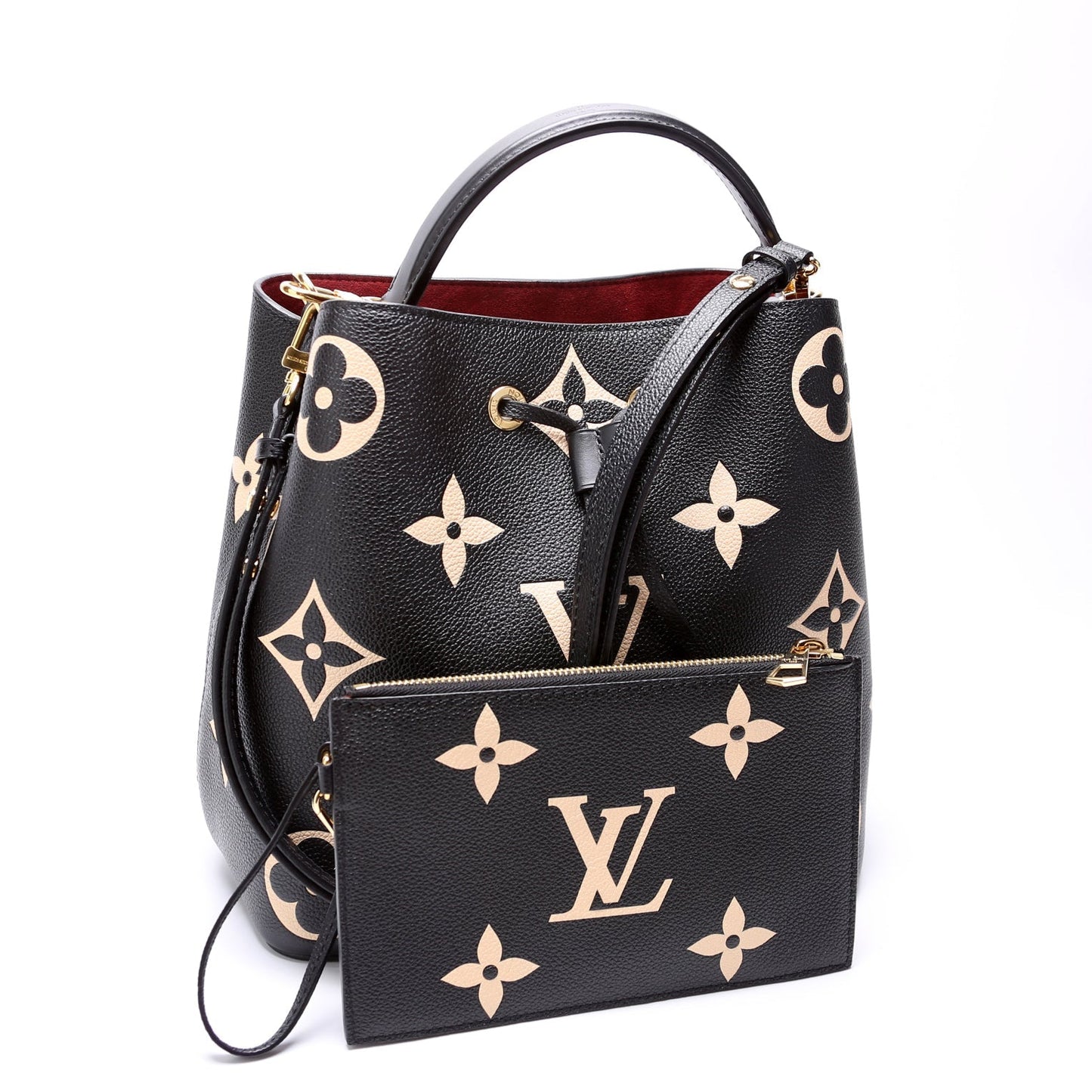 Luxury Women's Handbag | Louis Vuitton Neonoe MM Bicolor Empreinte Black/Beige