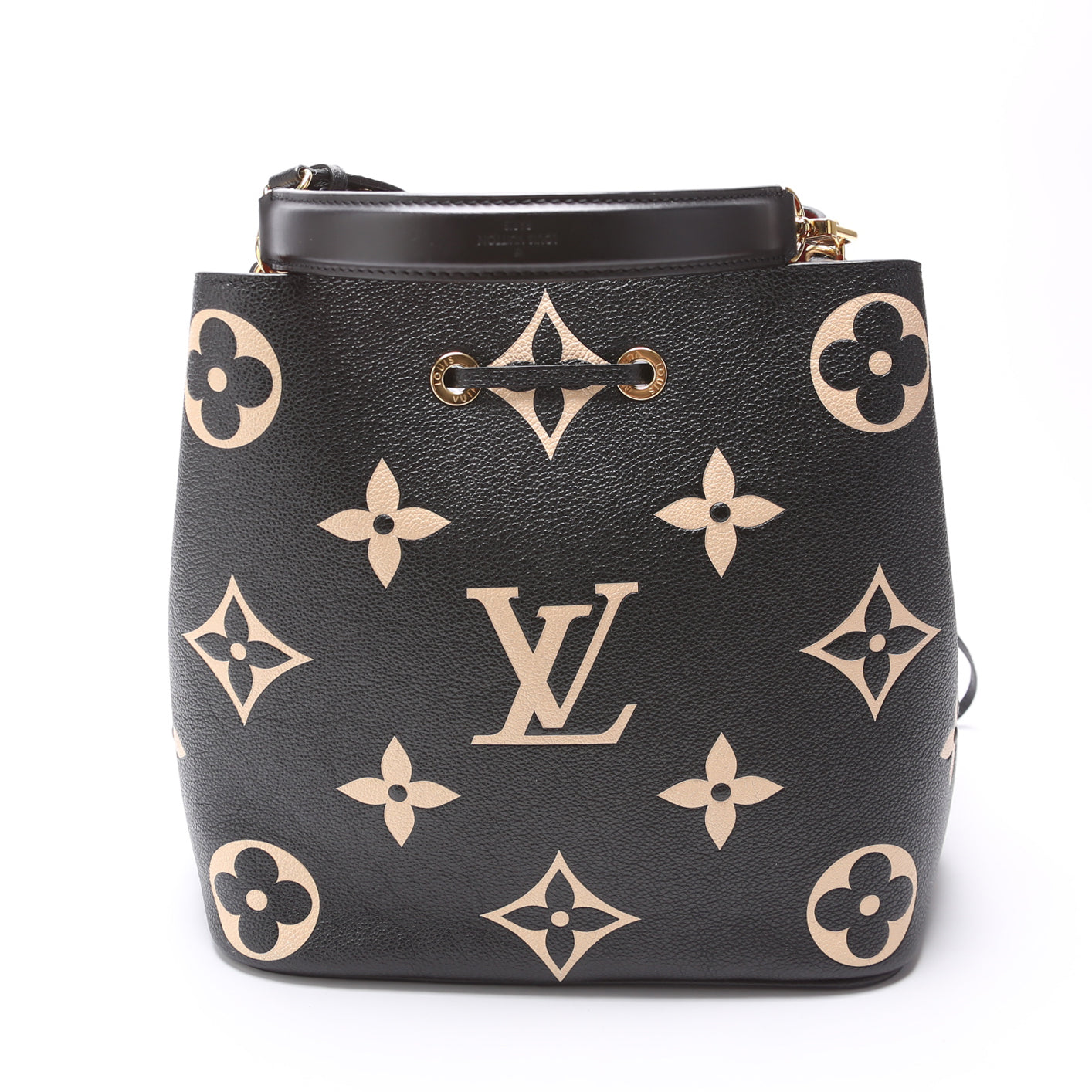 Luxury Women's Handbag | Louis Vuitton Neonoe MM Bicolor Empreinte Black/Beige