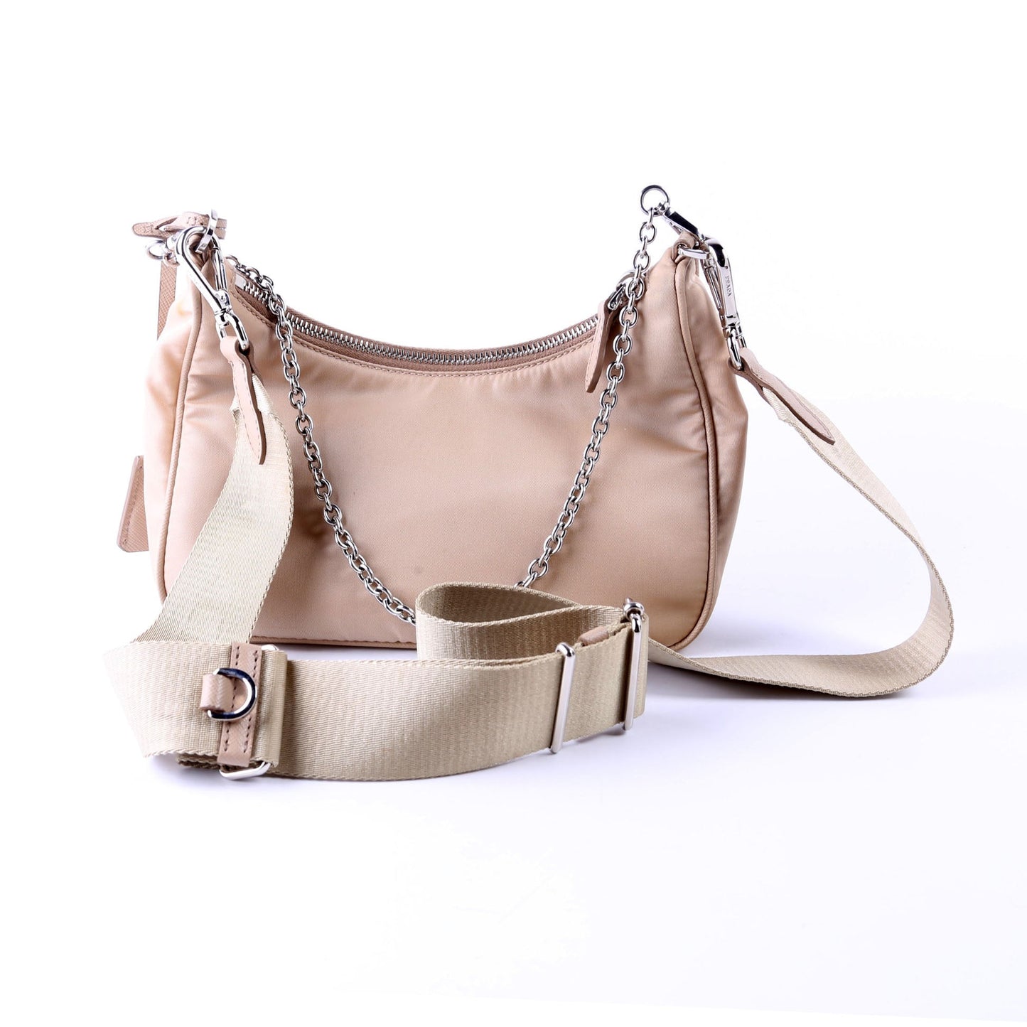 Prada Nylon Re-Edition 2005 Shoulder Tan Bag