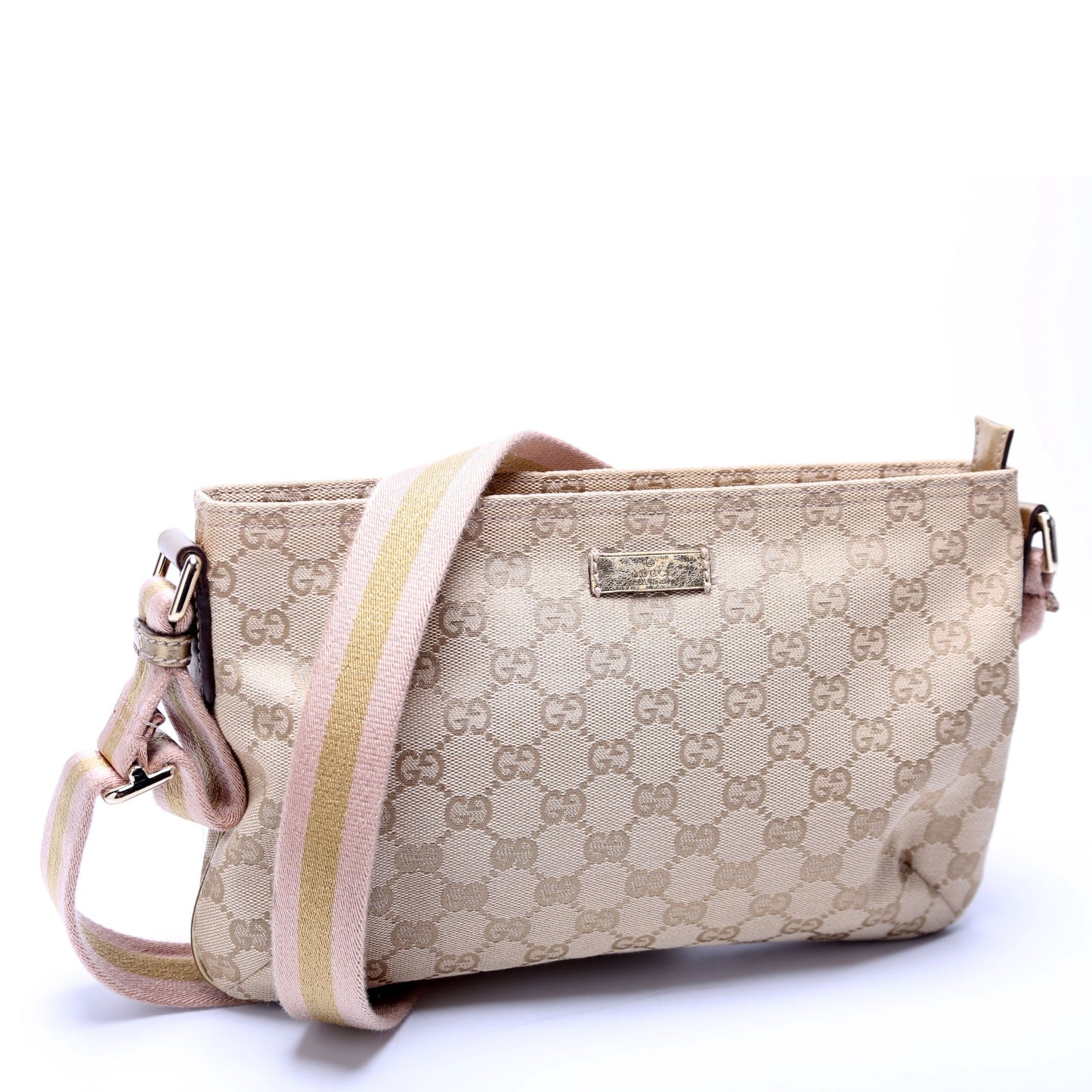 Gucci 189749 Shelly Web Shoulder Bag