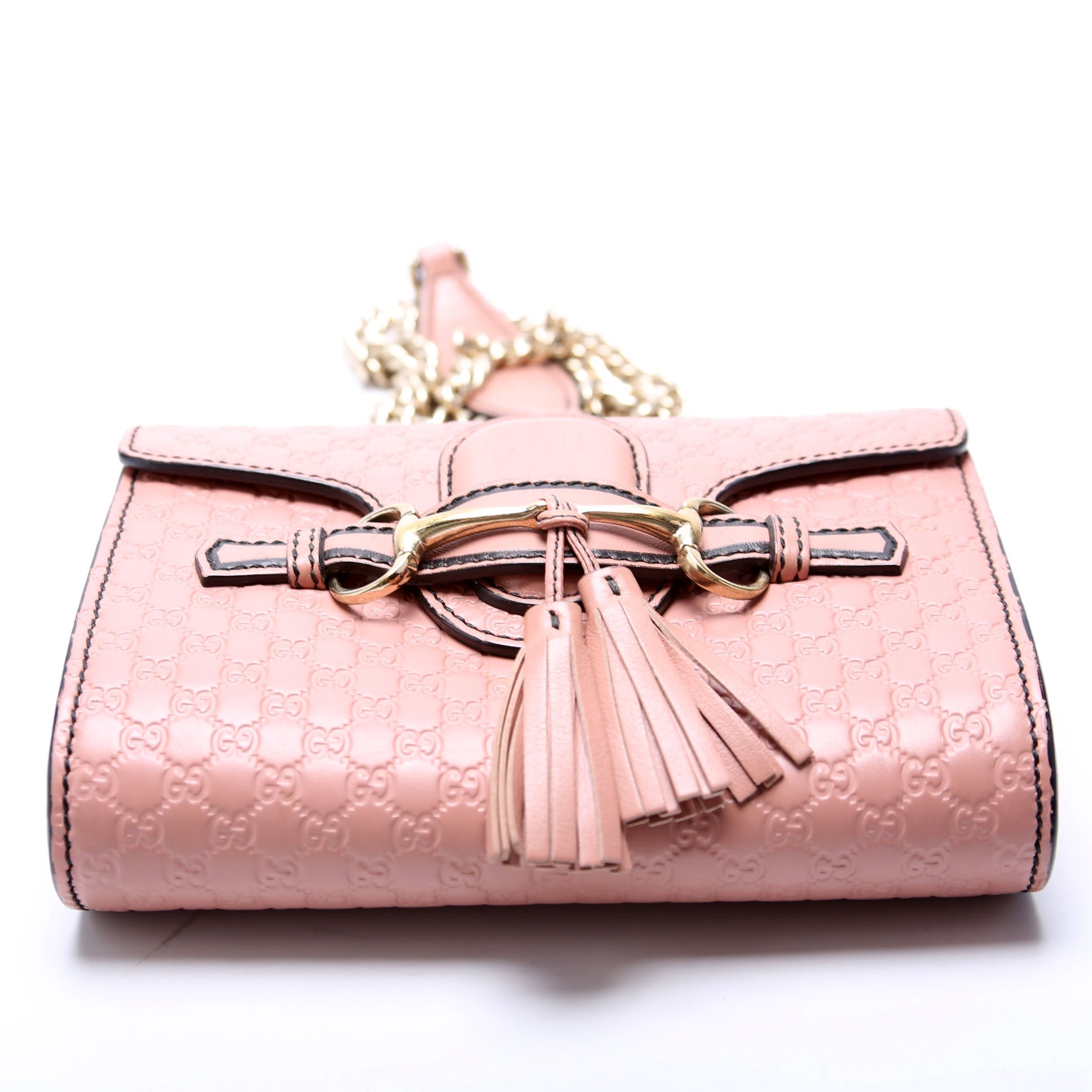 Gucci 449636 Micro Mini Emily Shoulder Pink Bag