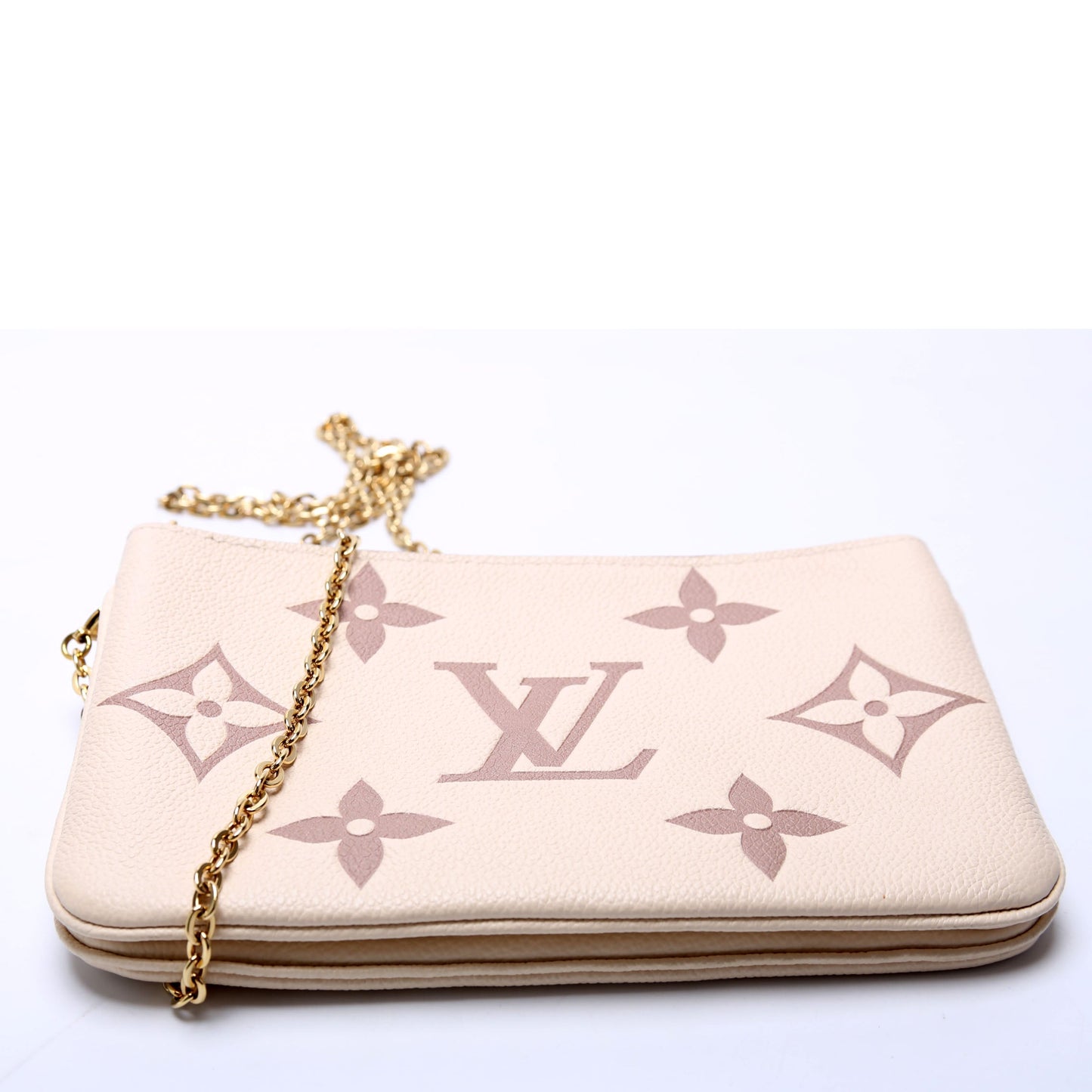 Louis Vuitton Double Zip Pochette Bicolor Empreinte
