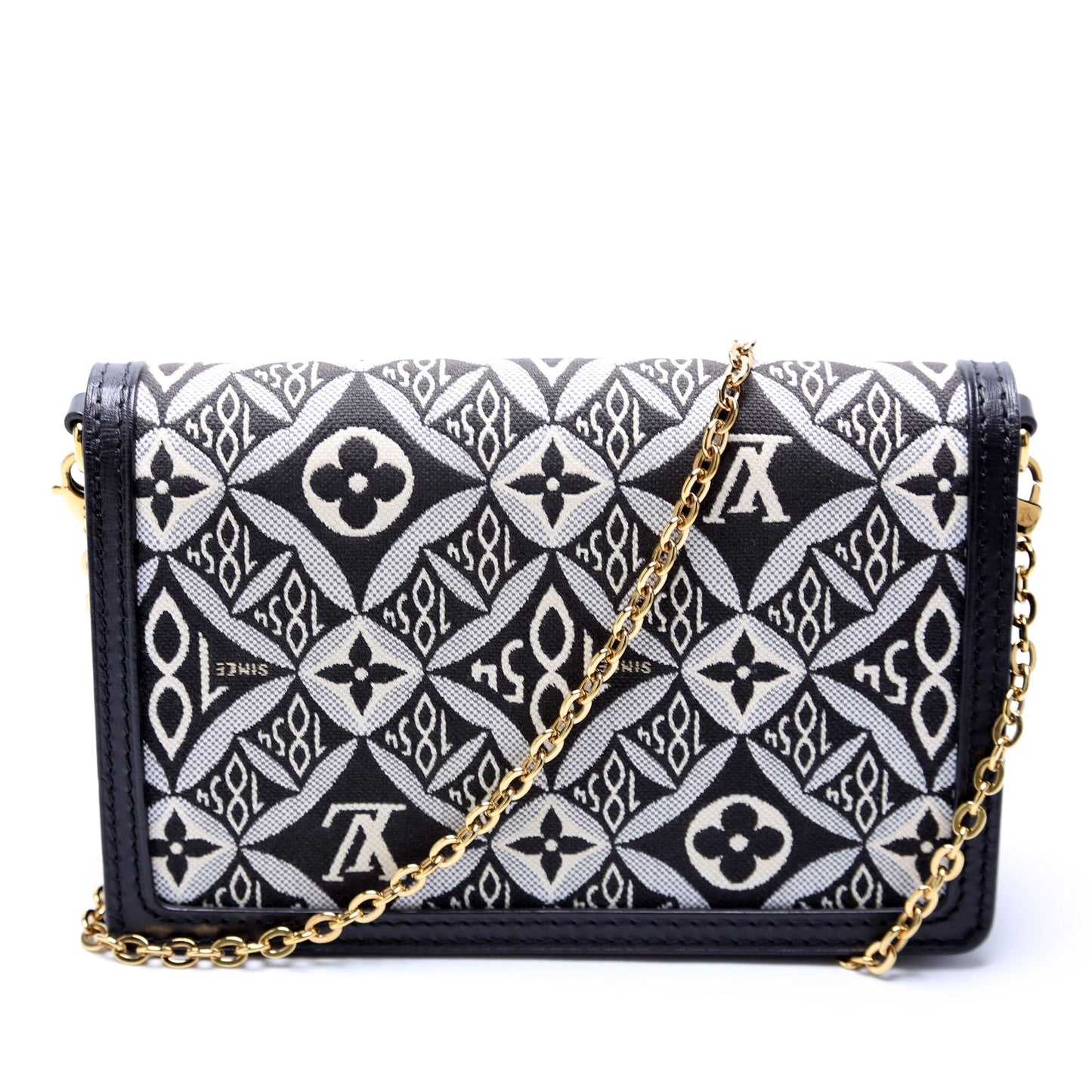 Louis Vuitton Dauphine Chain Wallet Since 1854 Jacquard Black