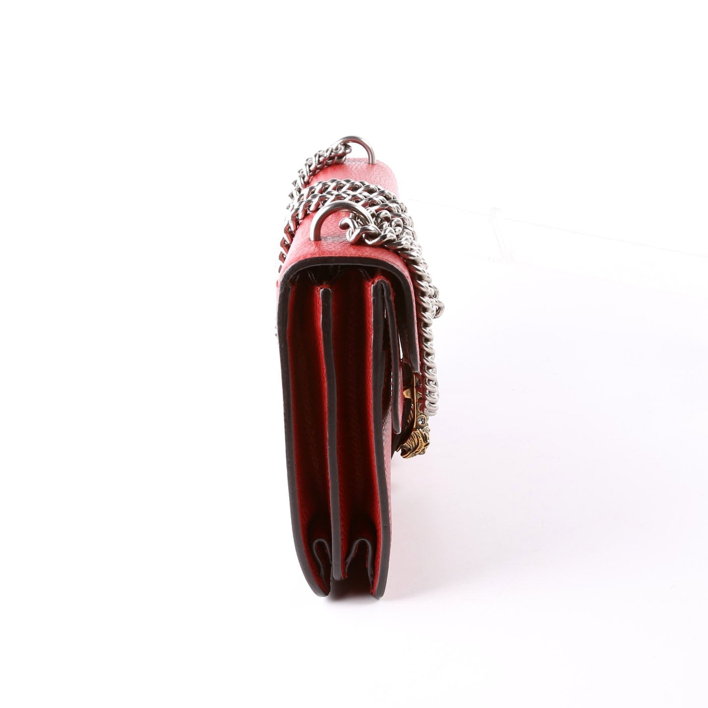 Gucci 400249 Dionysus Leather Shoulder Small Red Bag