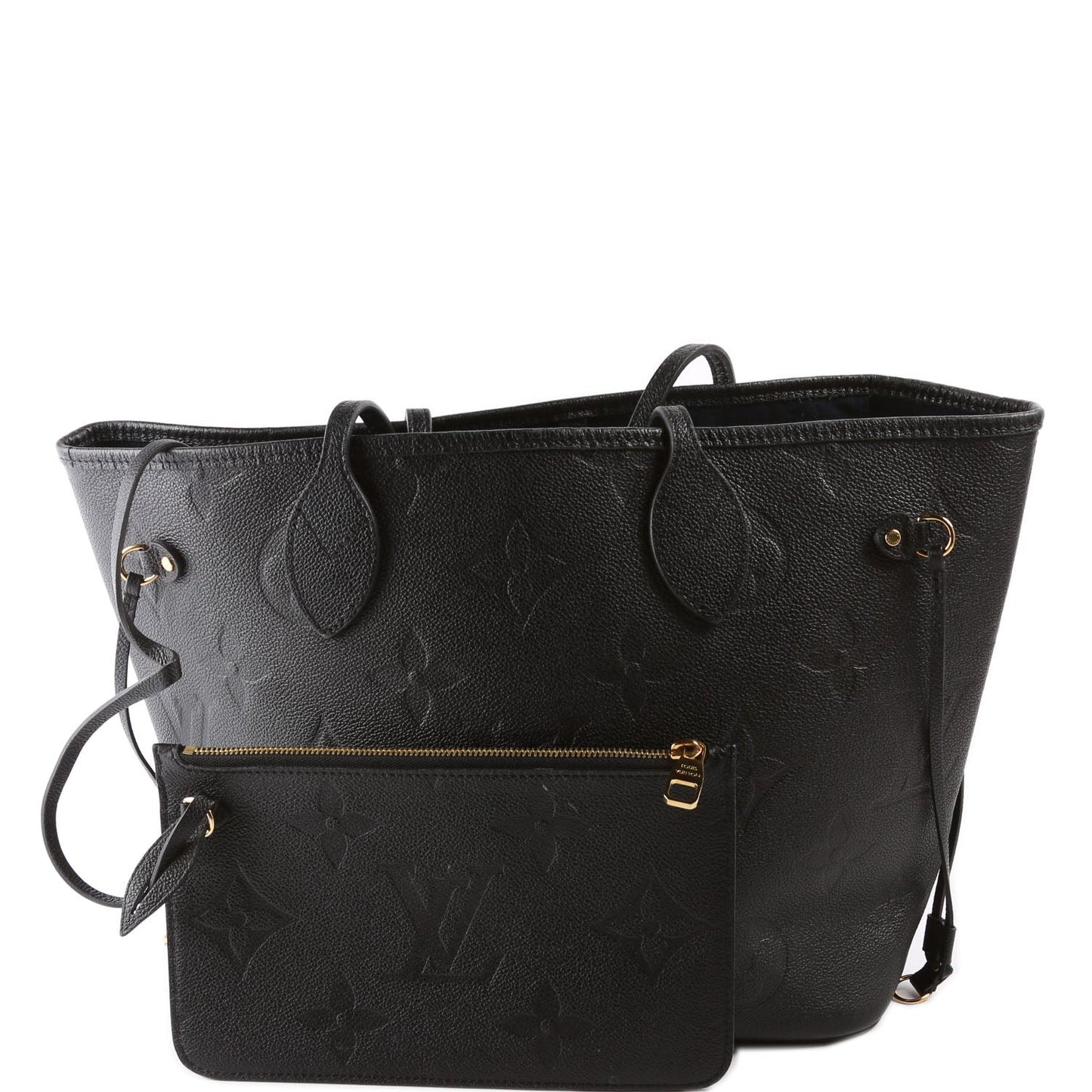 Louis Vuitton Neverfull W/Wallet MM Empreinte Black
