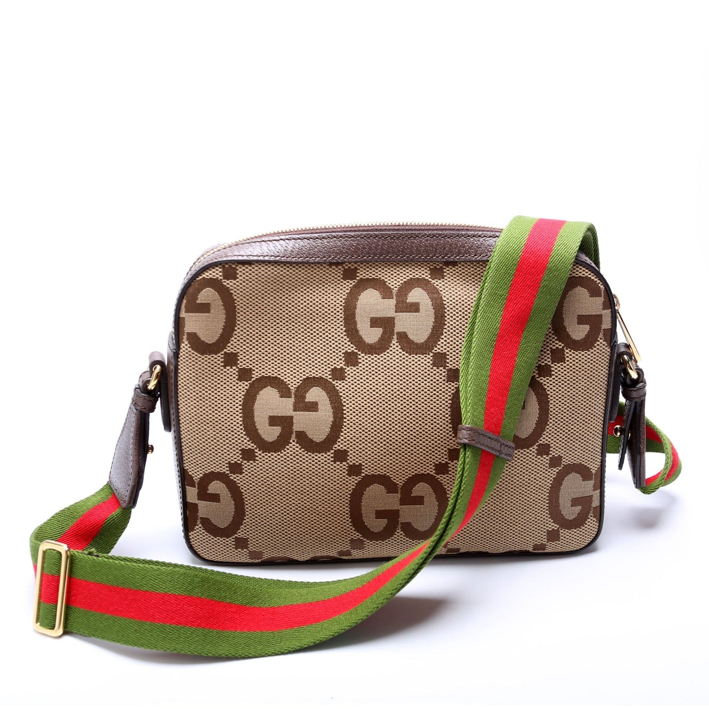 Gucci 675891 Jumbo GG Canvas Messenger Bag