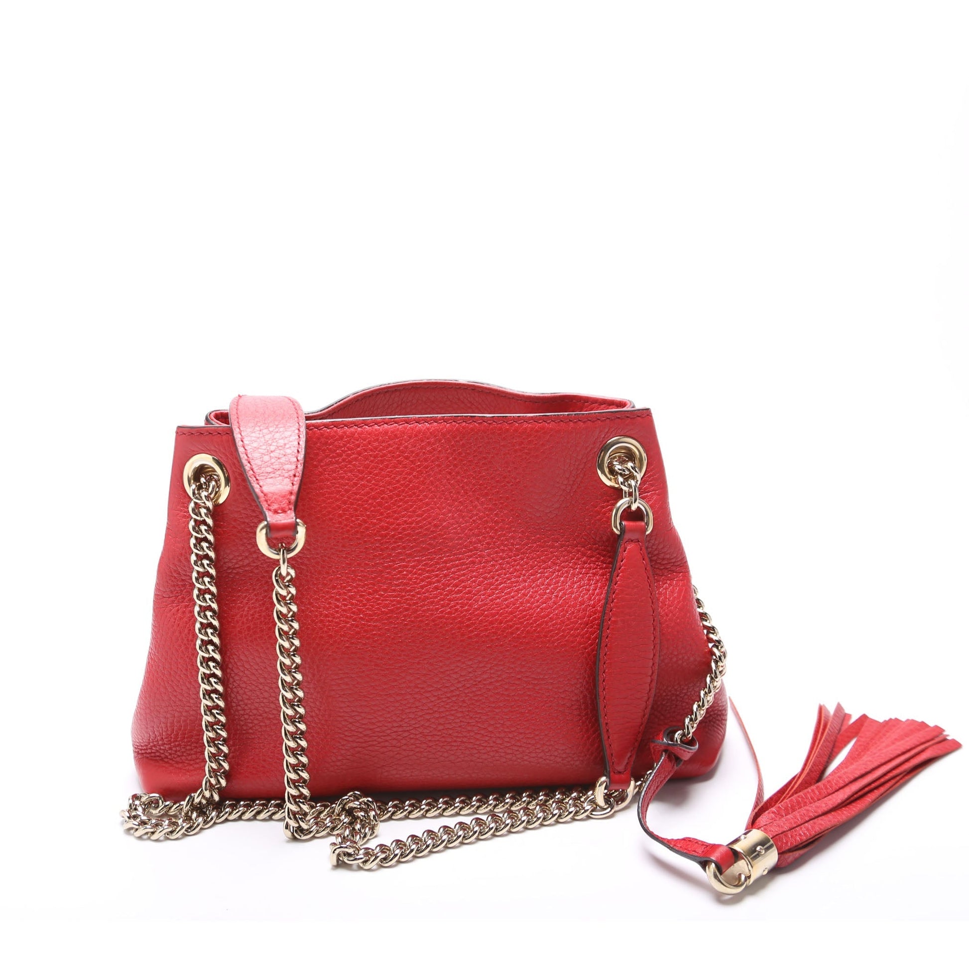 Gucci 387043 Soho Chain Mini Red Bag