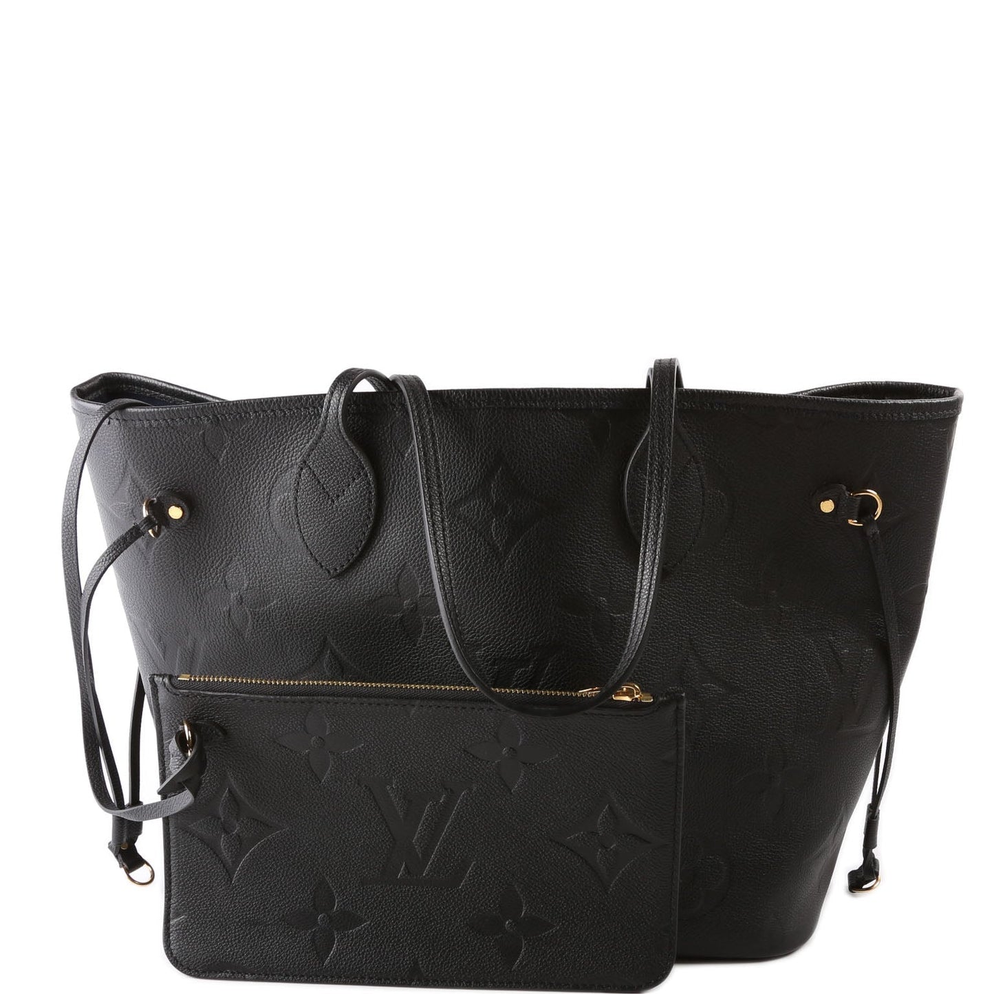 Louis Vuitton Neverfull with Wallet MM Empreinte Black