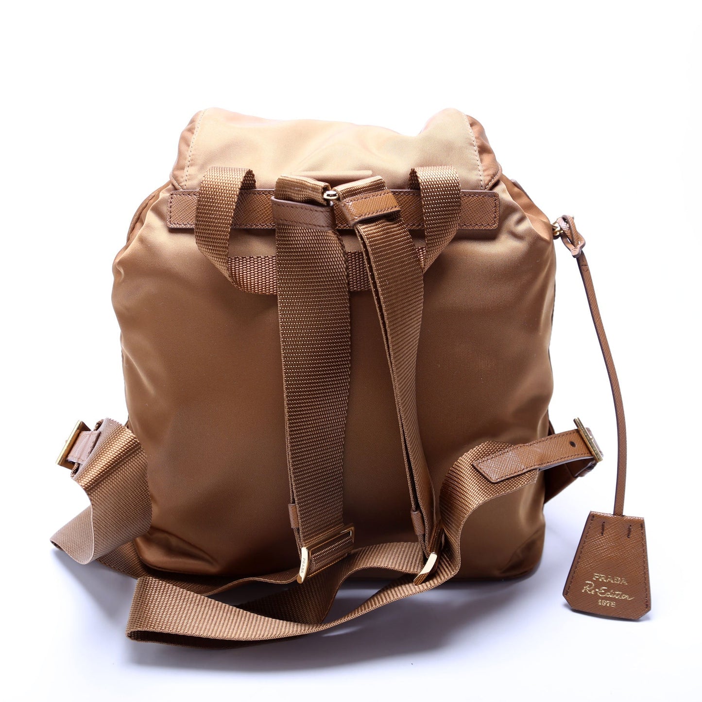 Prada 1BZ6YY Re-Edition 1978 Re-Nylon Backpack Small Brown Bag