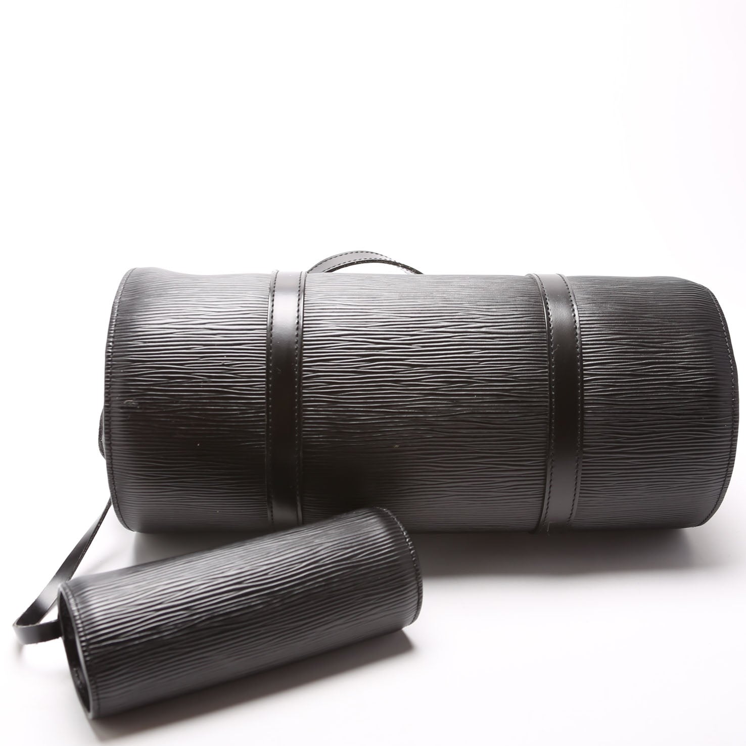 Louis Vuitton Soufflot With Pouch Epi Black