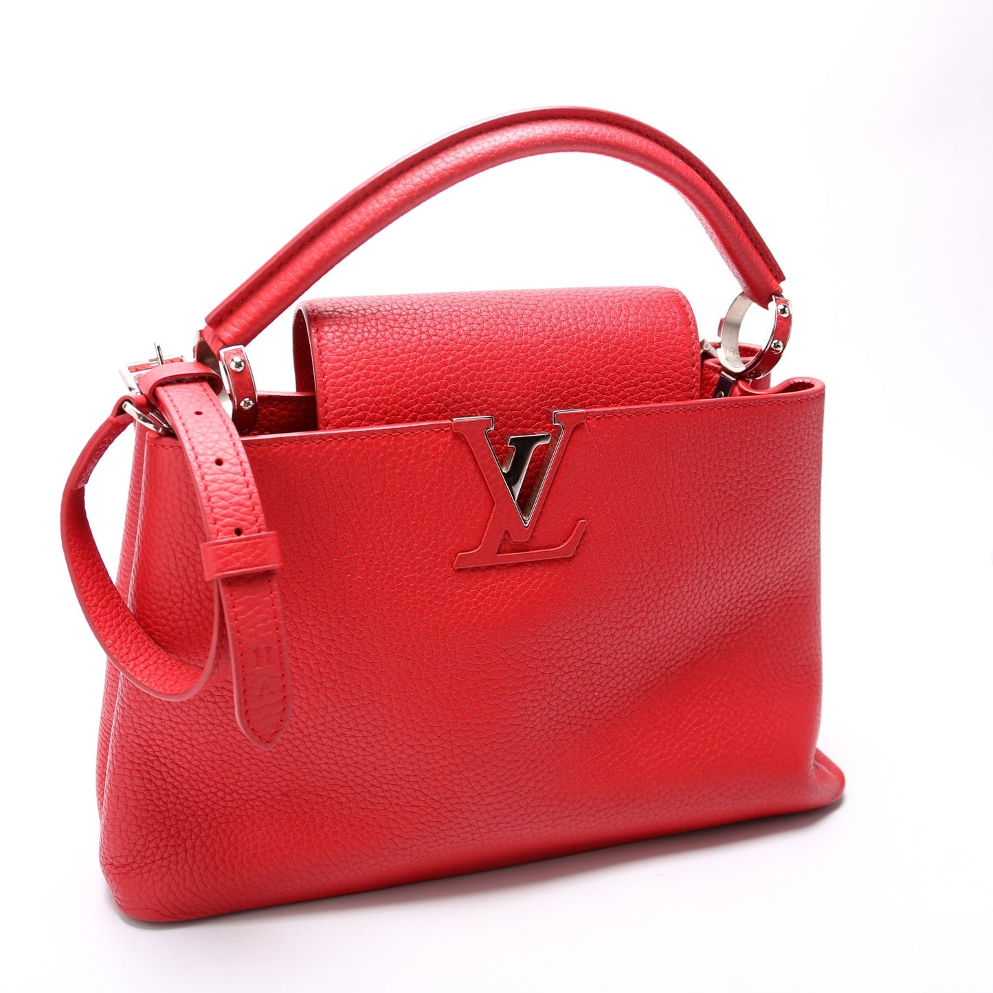 Louis Vuitton Capucines PM Taurillon Red