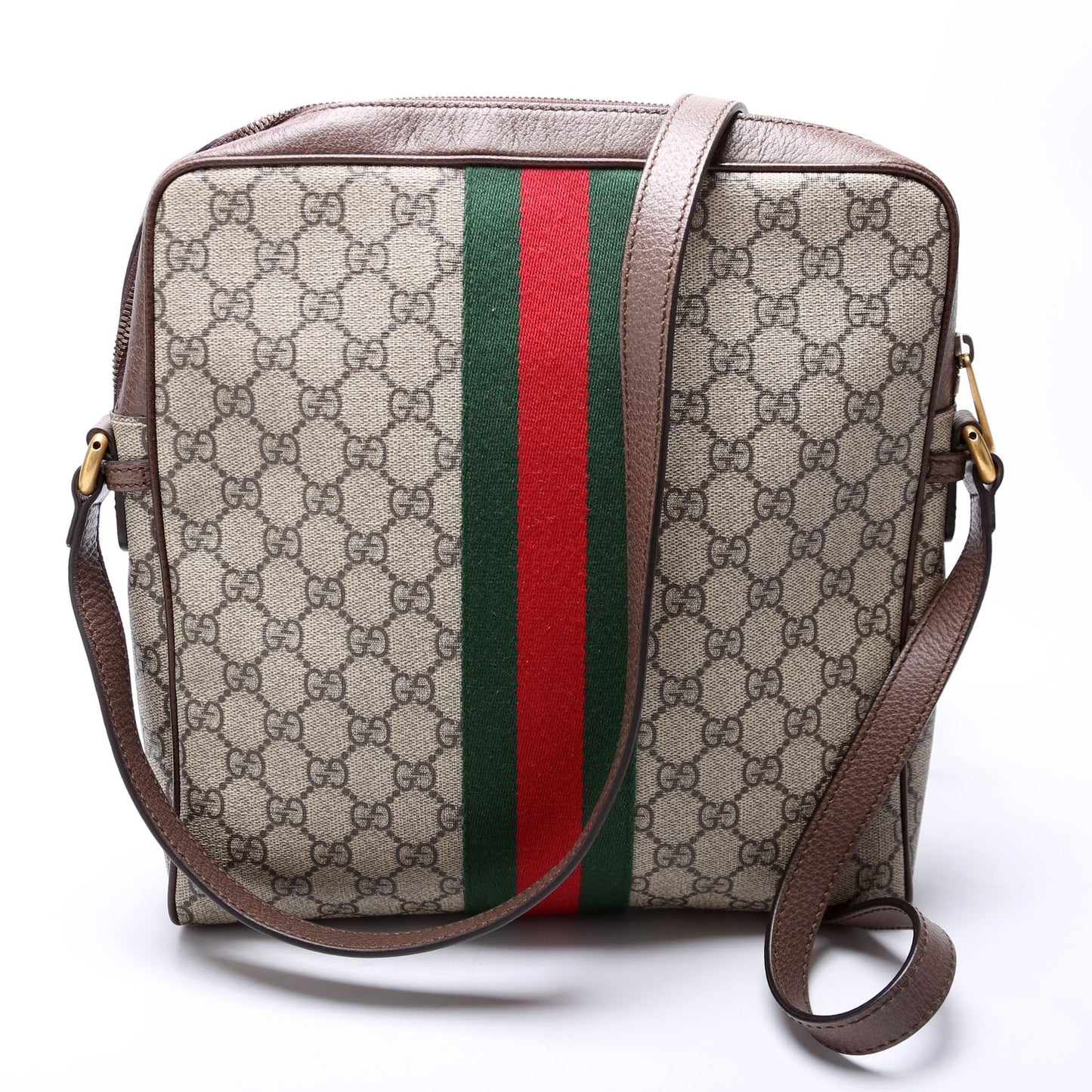 Gucci 547934 Ophidia Messenger Medium Brown Bag