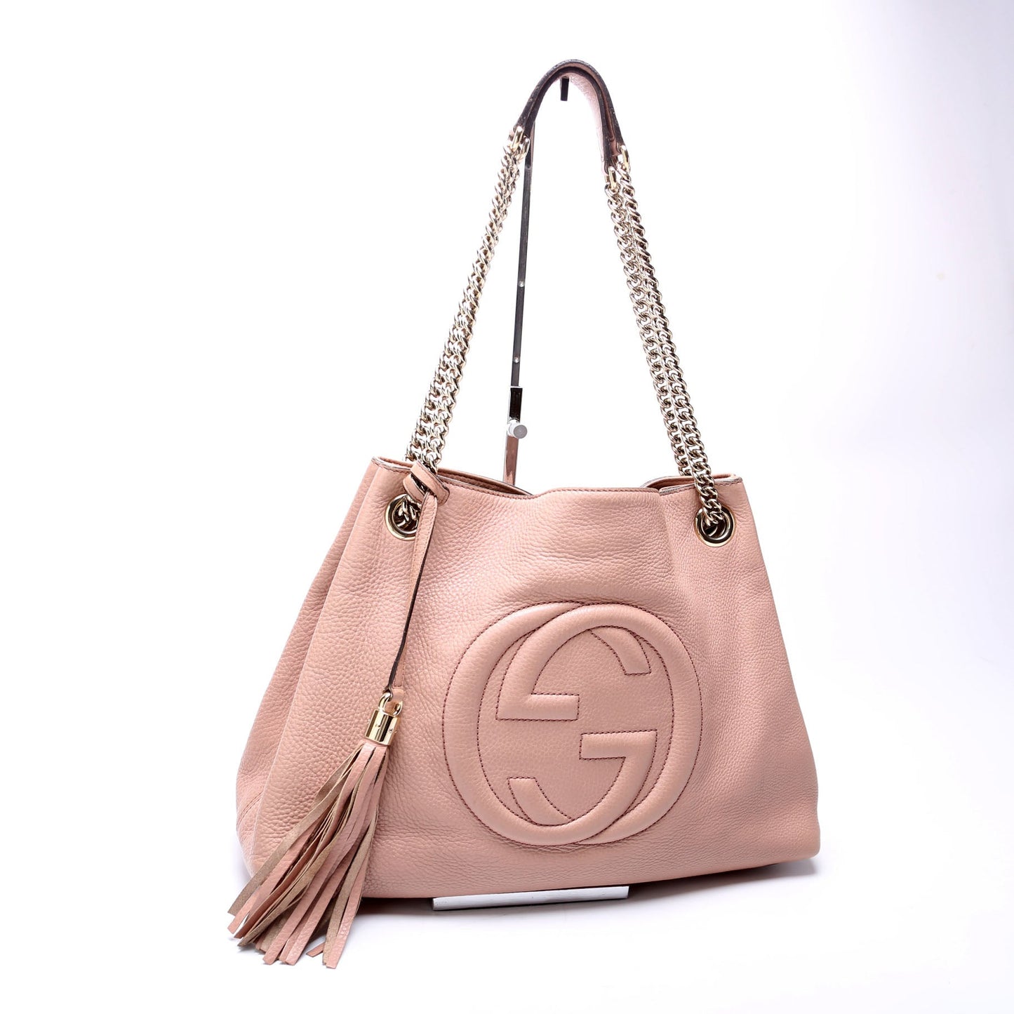 Gucci 308982 Soho Leather Shoulder Medium Tan Bag