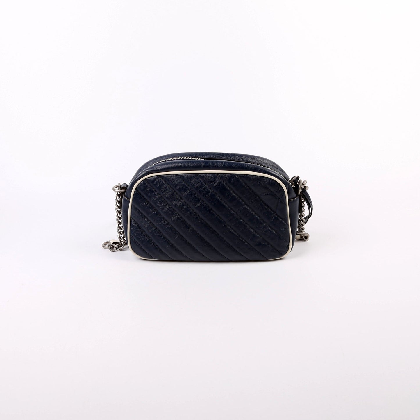 Gucci 447632 Small Leather Camera Blue Bag