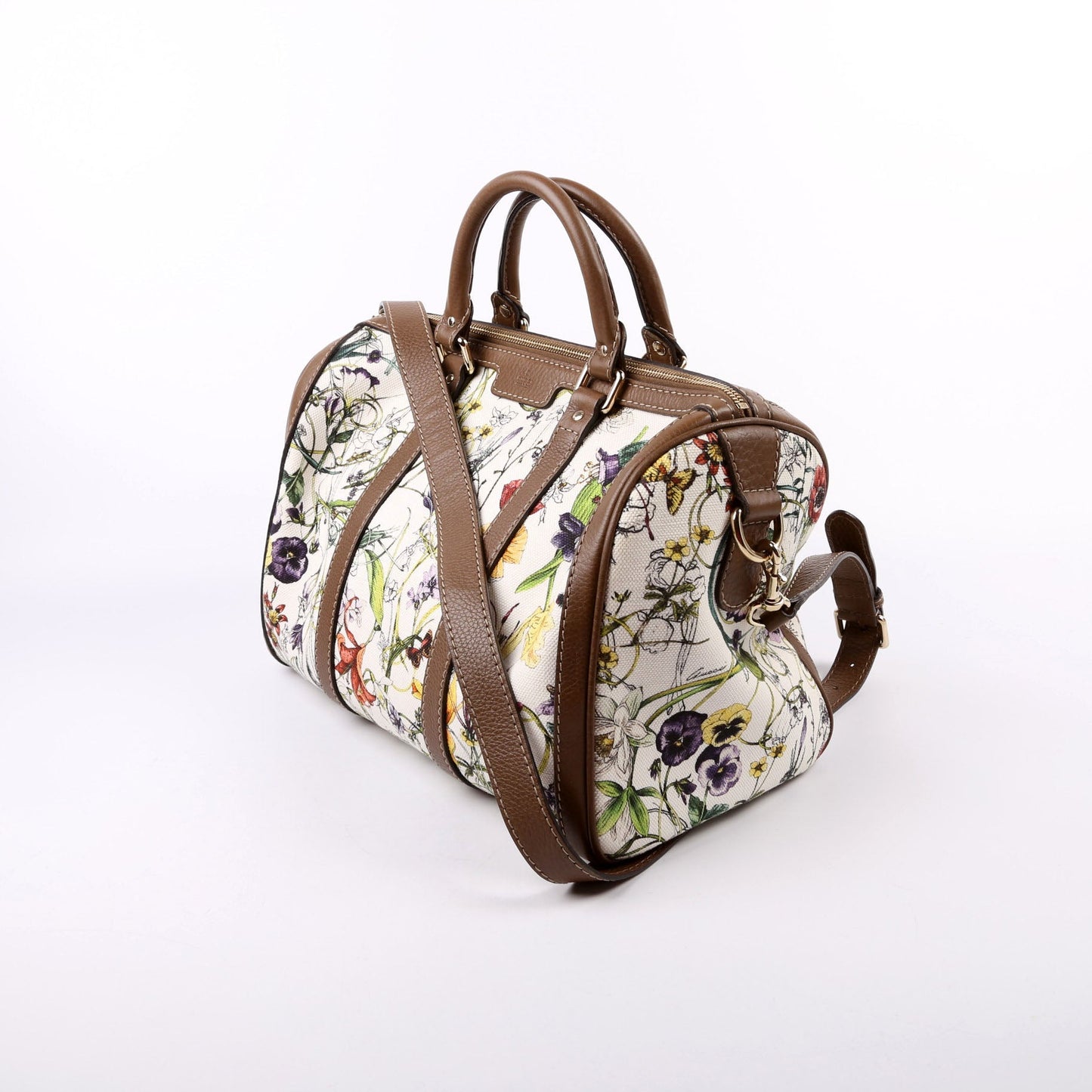 Gucci 247205 Boston Flora Bag