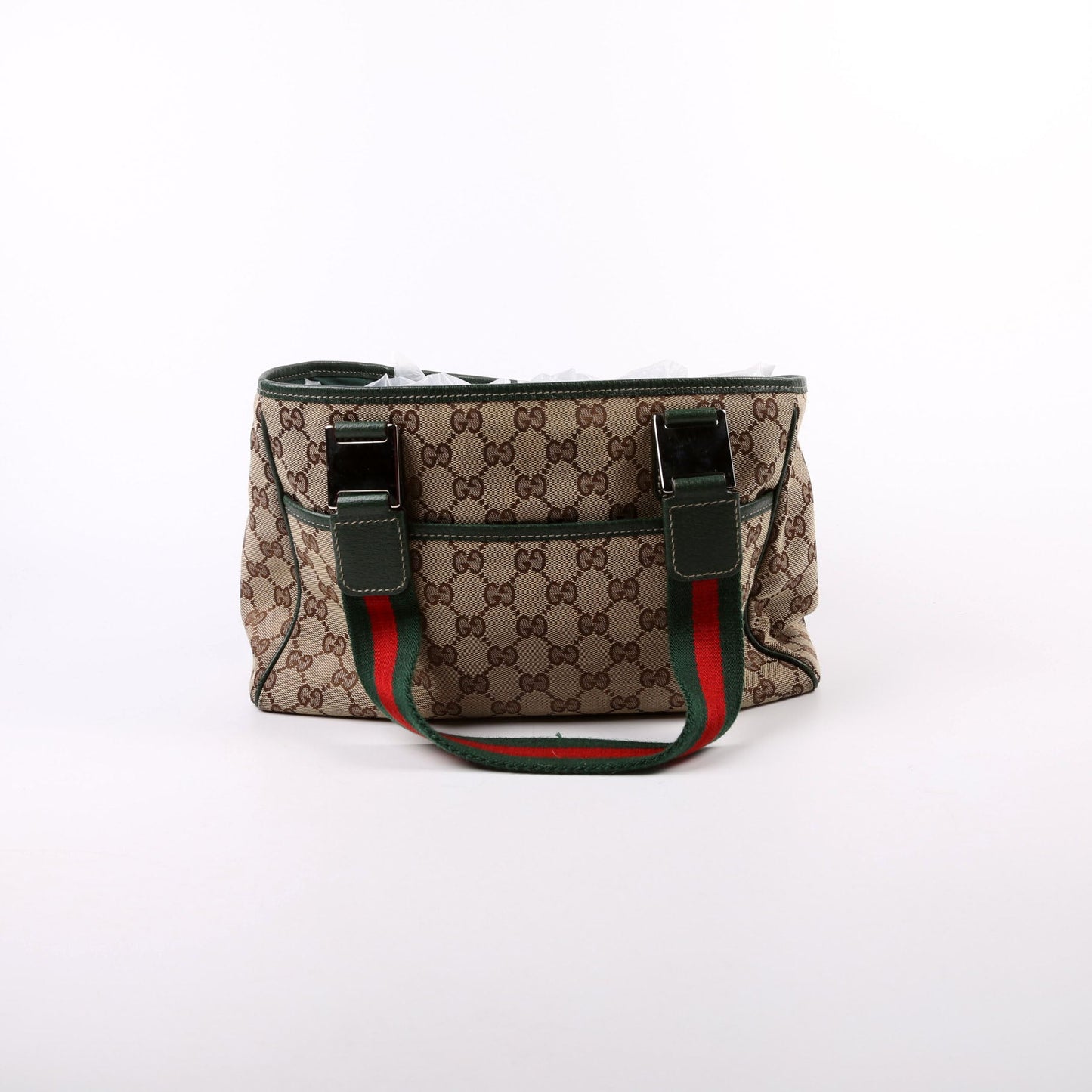Gucci 145810 GG Canvas Small Tote Bag