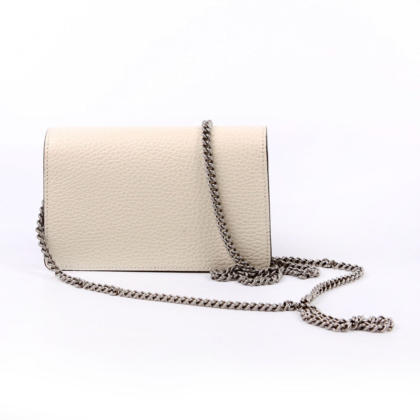 Gucci 476432 Dionysus Leather Super Mini White Bag