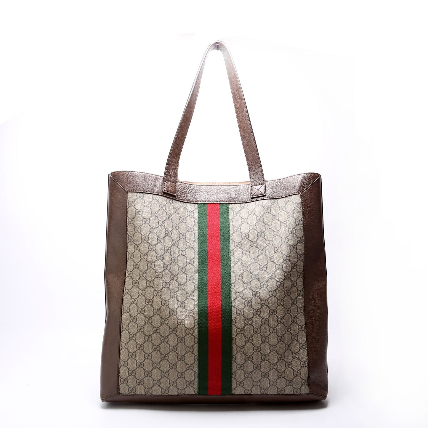 Gucci 519335 Ophidia Soft GG Supreme Large Tote Brown Bag