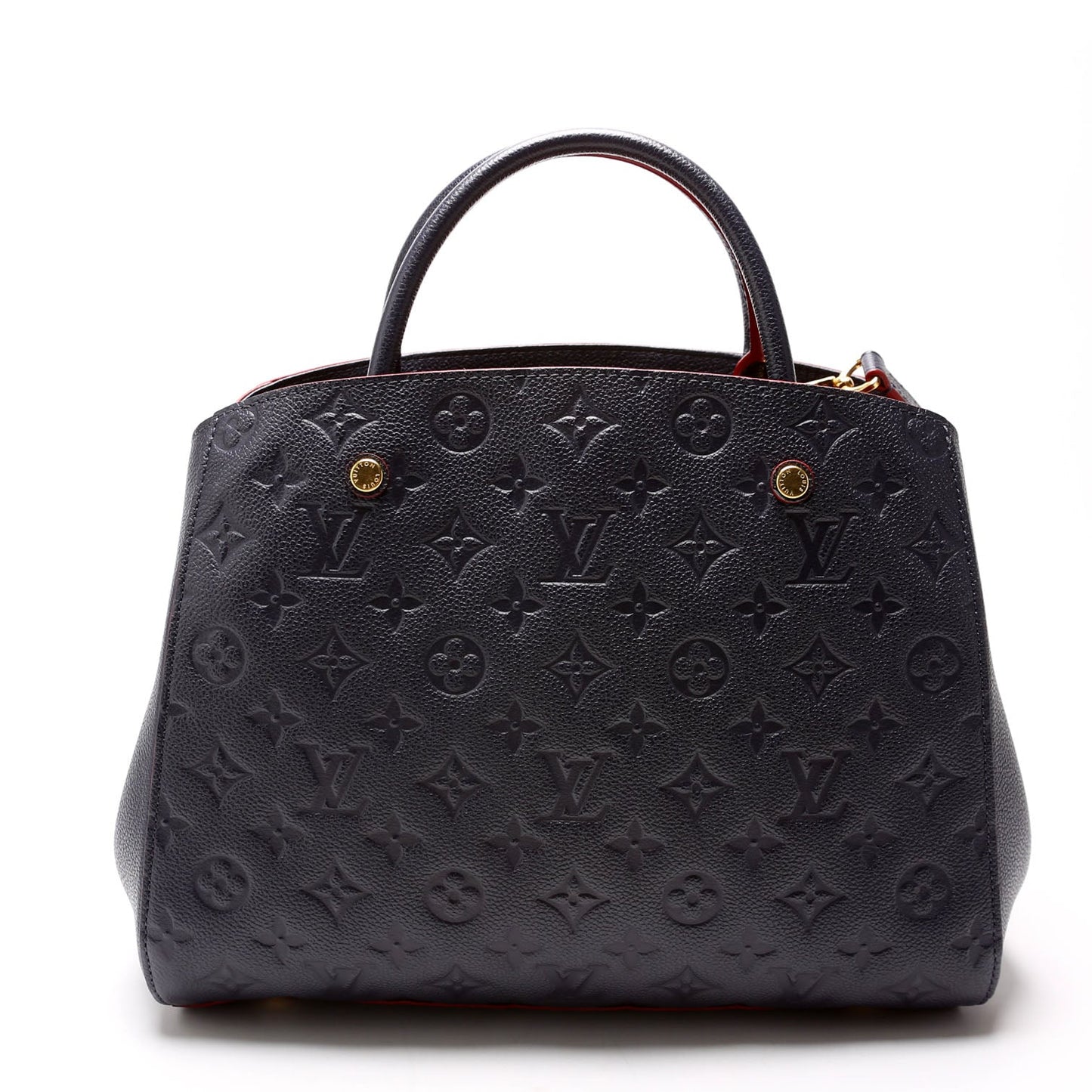 Luxury Women's Handbag | Louis Vuitton Montaigne MM Empreinte Navy