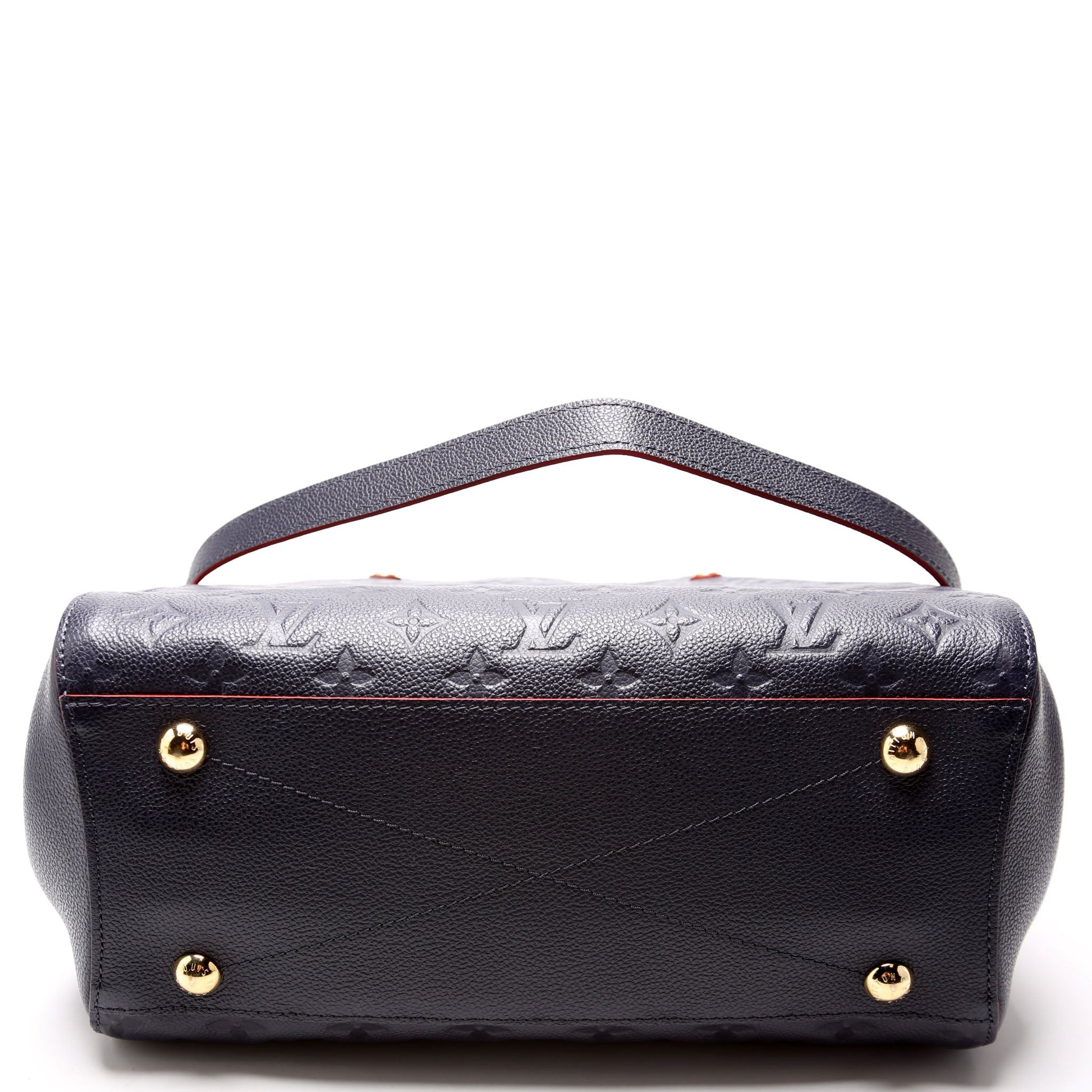 Luxury Women's Handbag | Louis Vuitton Montaigne MM Empreinte Navy