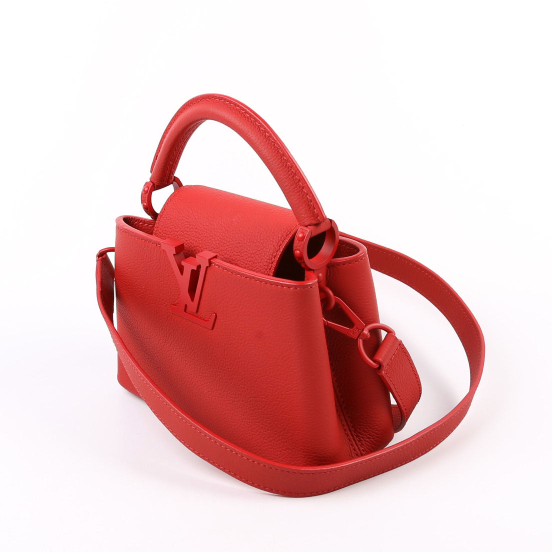Louis Vuitton Capucines Mini Taurillon Monochrome Red