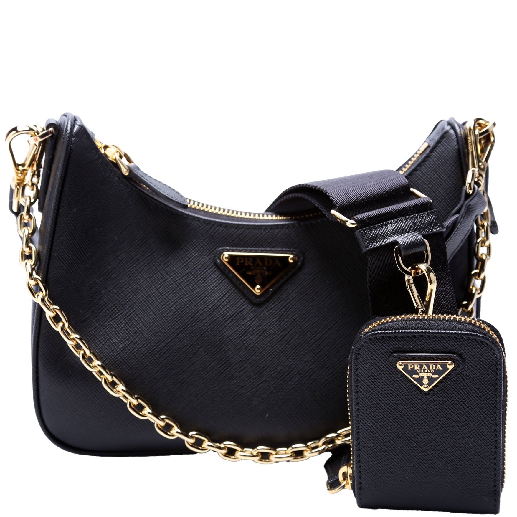 Prada Saffiano Re-Edition 2005 Black Bag