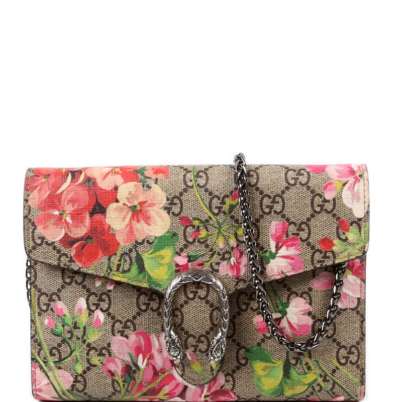 Gucci 402724 Blooms Chain Wallet Bag