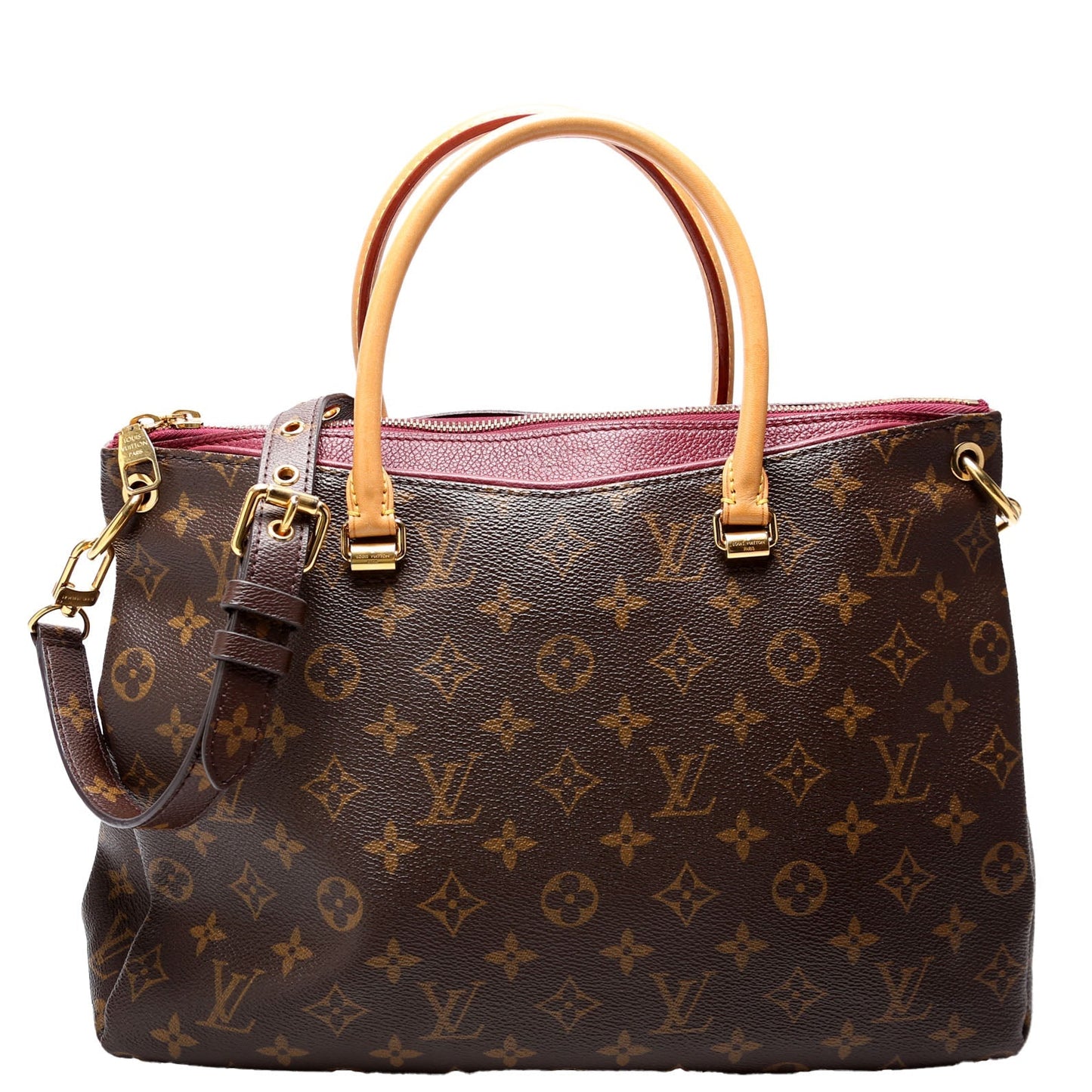 Louis Vuitton Pallas Tote Monogram Canvas Side