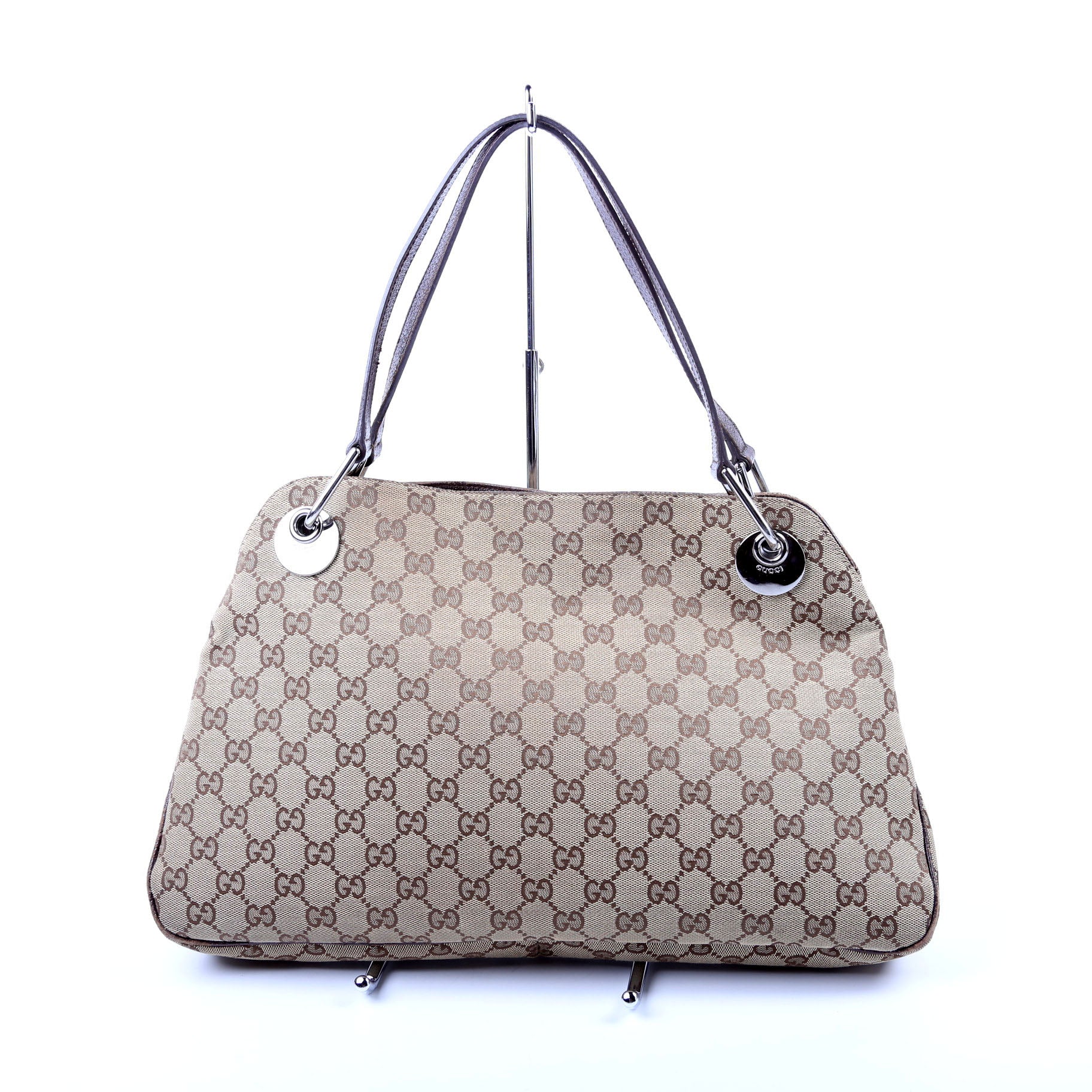Gucci 121023 Eclipse Shoulder Medium Brown Bag