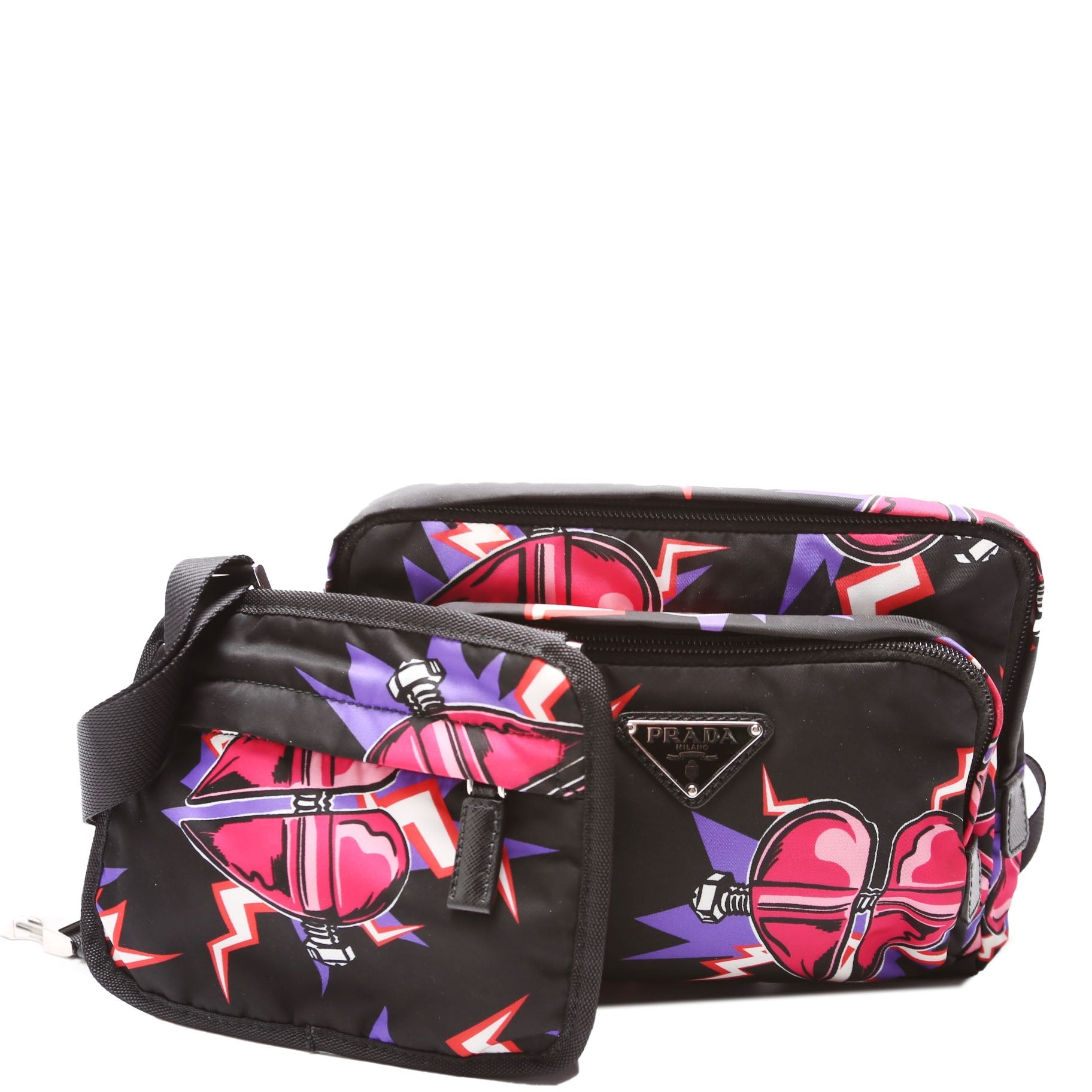 Prada 2VL014 Tessuto Heart Frankenstein Bag