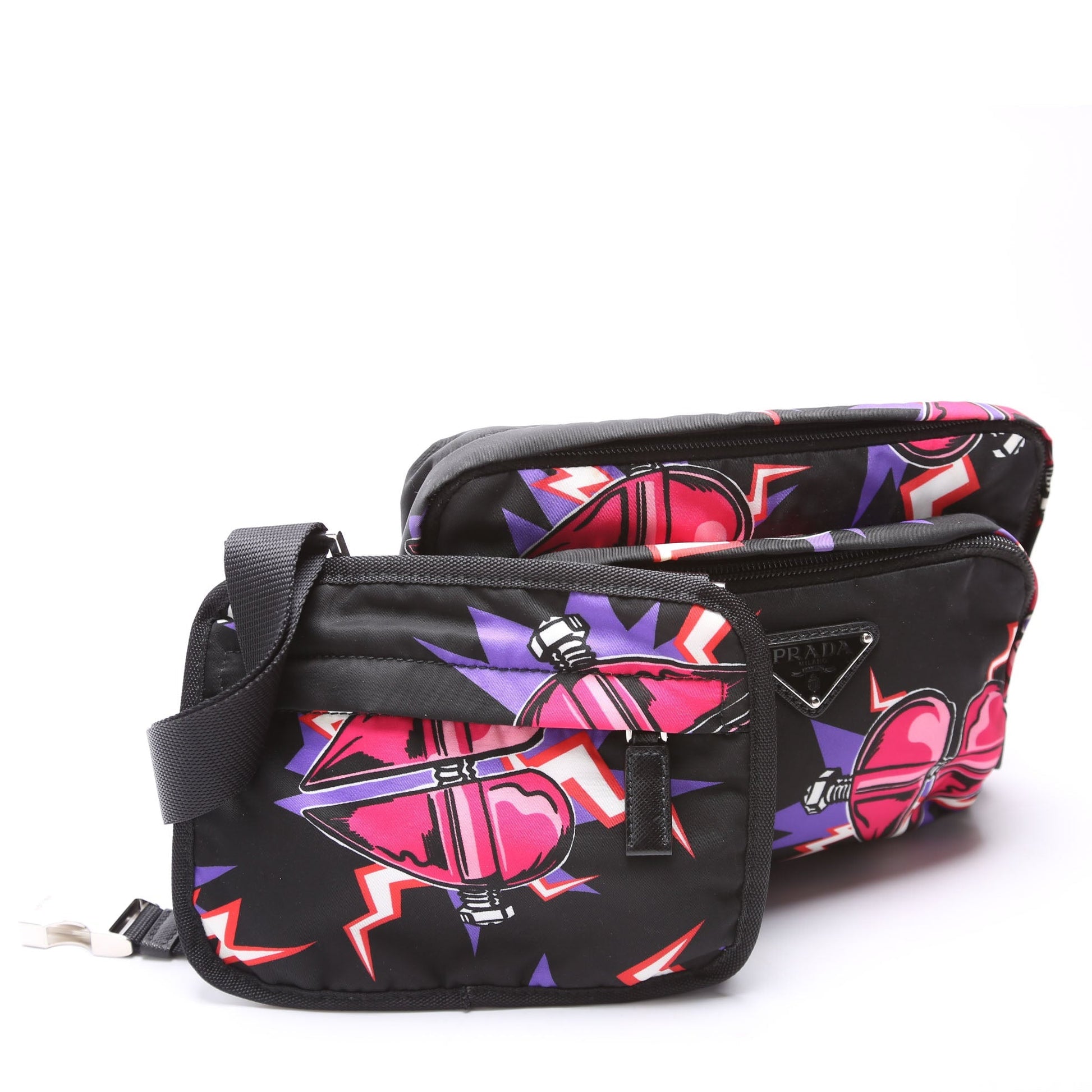 Prada 2VL014 Tessuto Heart Frankenstein Bag