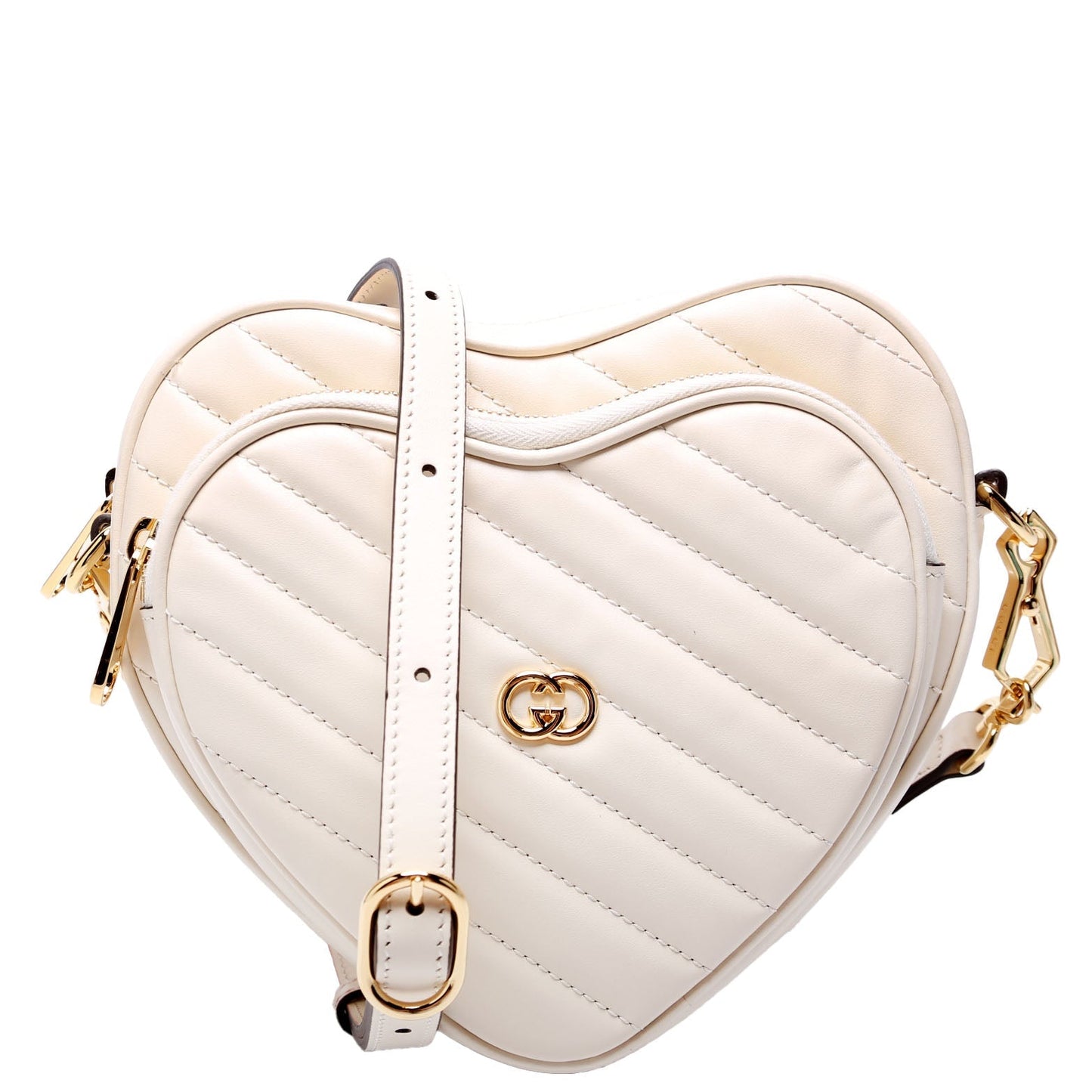 Gucci 751628 Interlock G Mini Heart Crossbody Bag