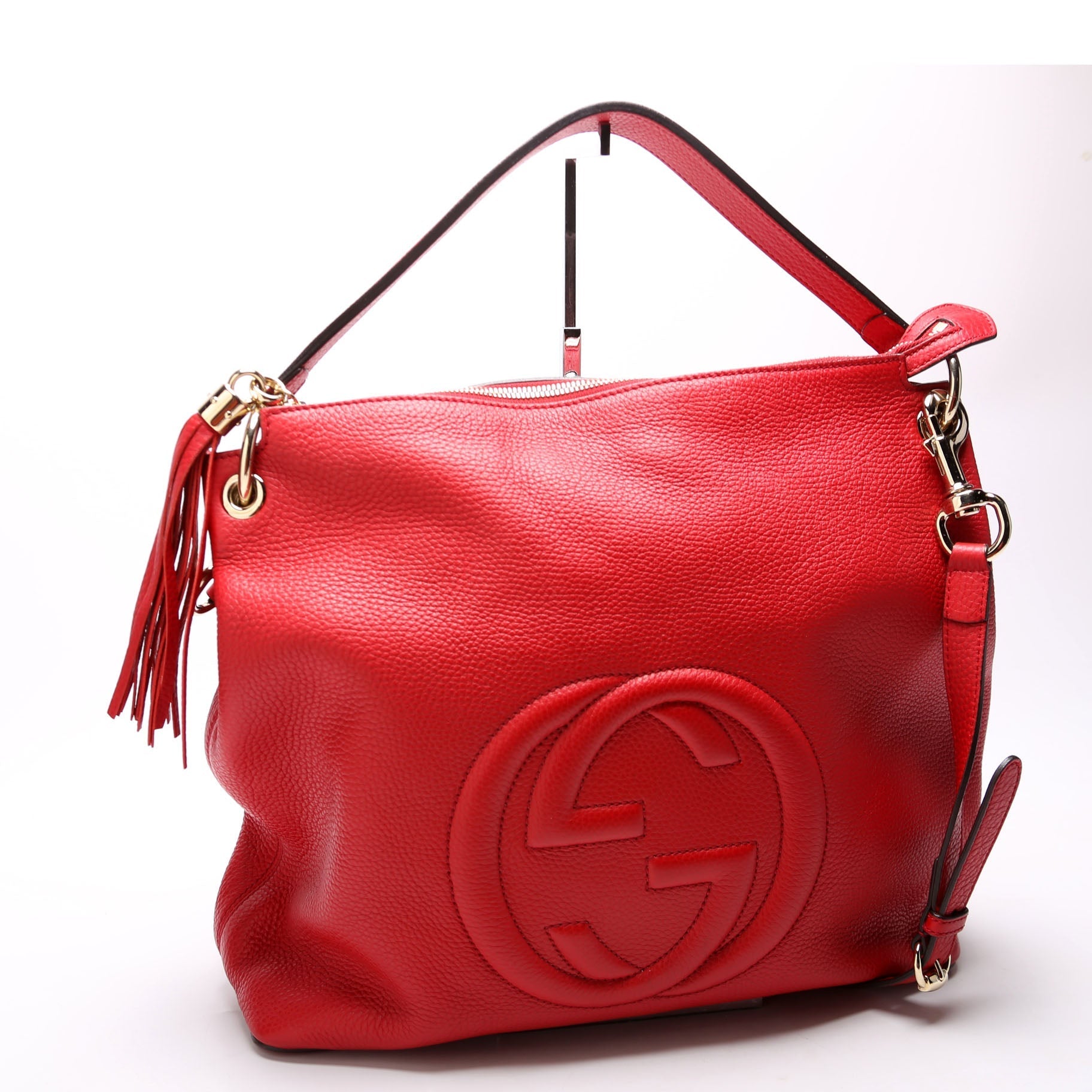 Gucci 408825 Soho Shoulder Red Bag
