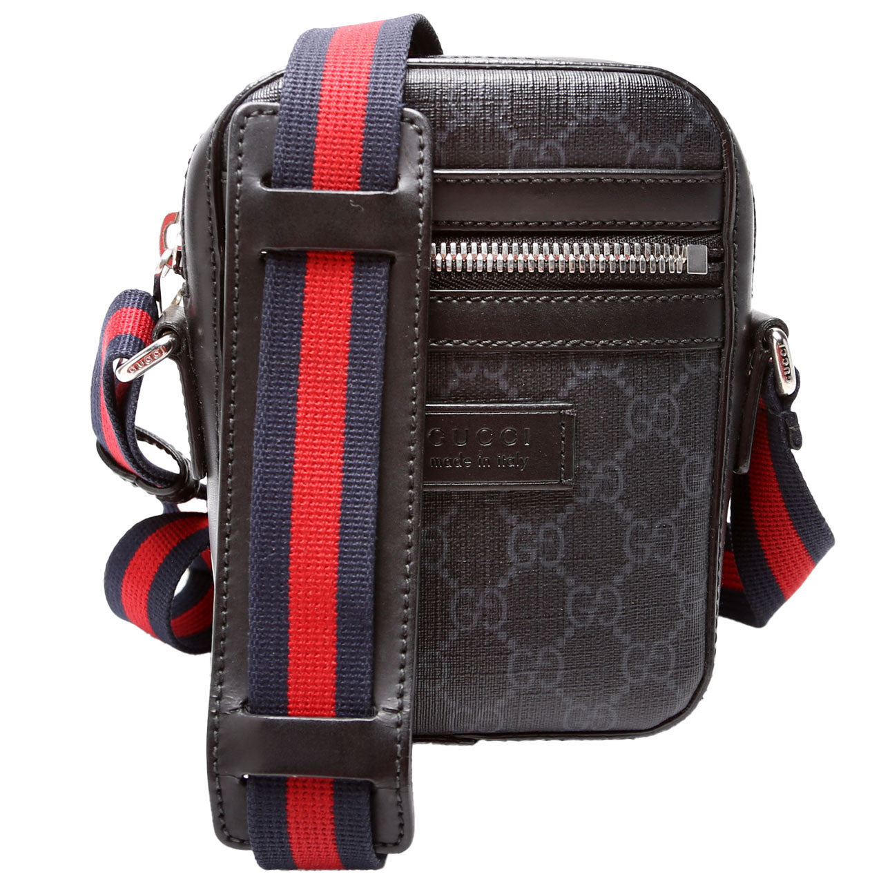 Gucci 598103 GG Supreme Messenger Black Bag