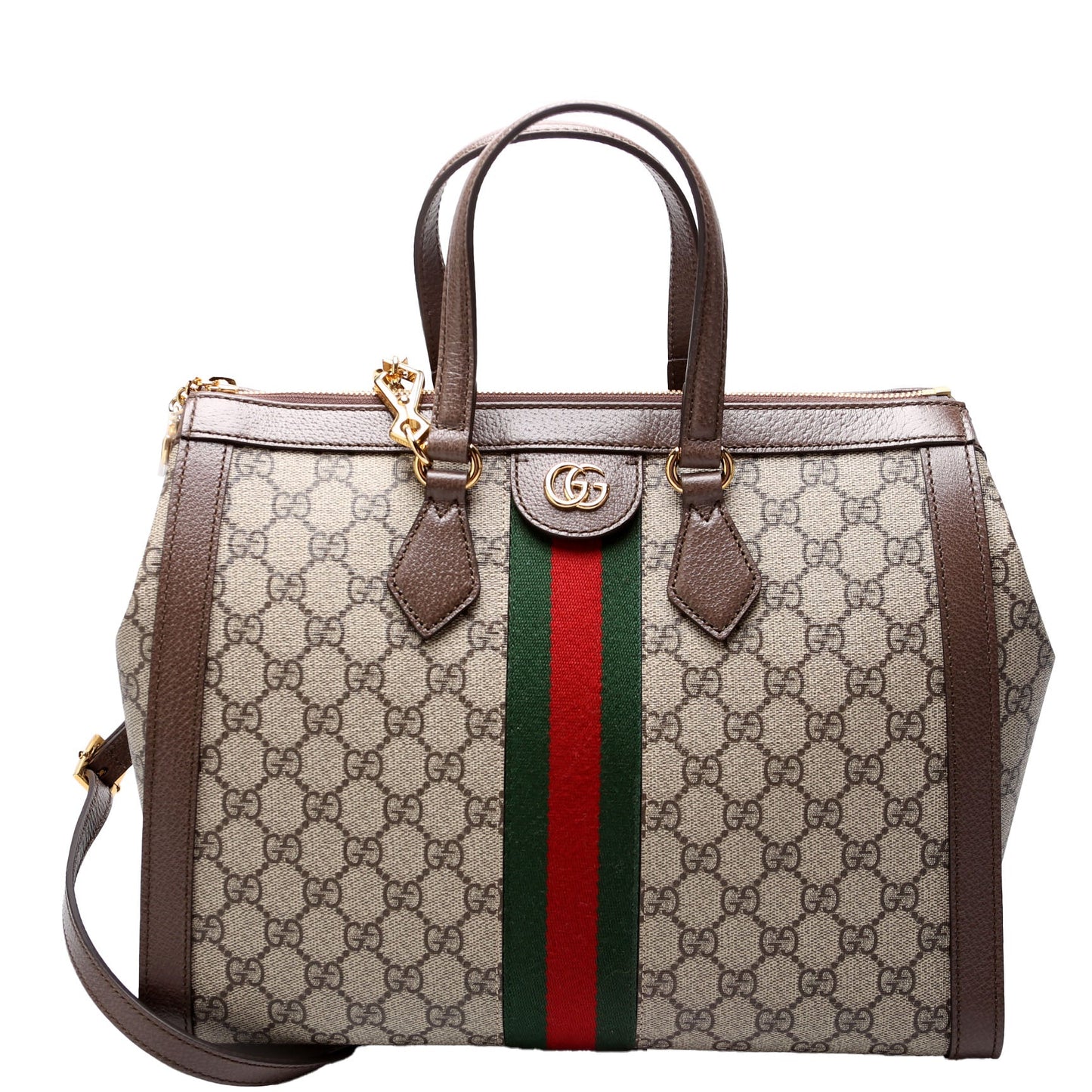 Gucci 524537 Ophidia GG Medium Tote Brown Bag