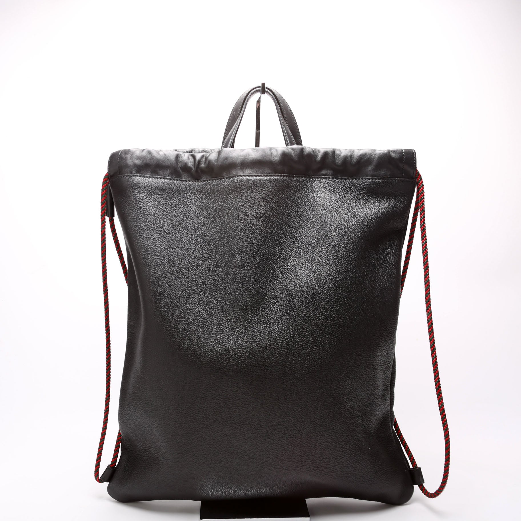 Gucci 494053 Retro Logo Drawstring Backpack Black Bag