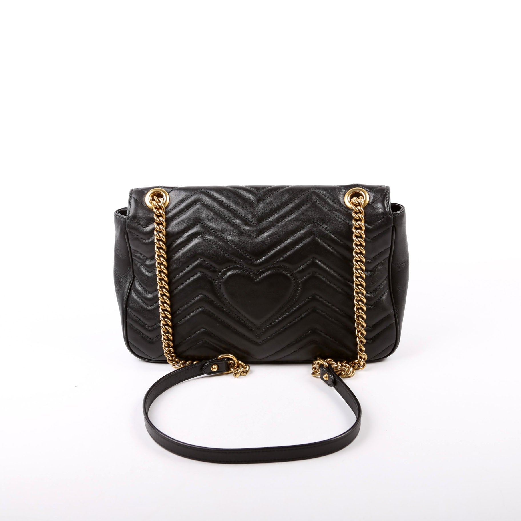 Gucci 443496 Marmont Shoulder Black Bag
