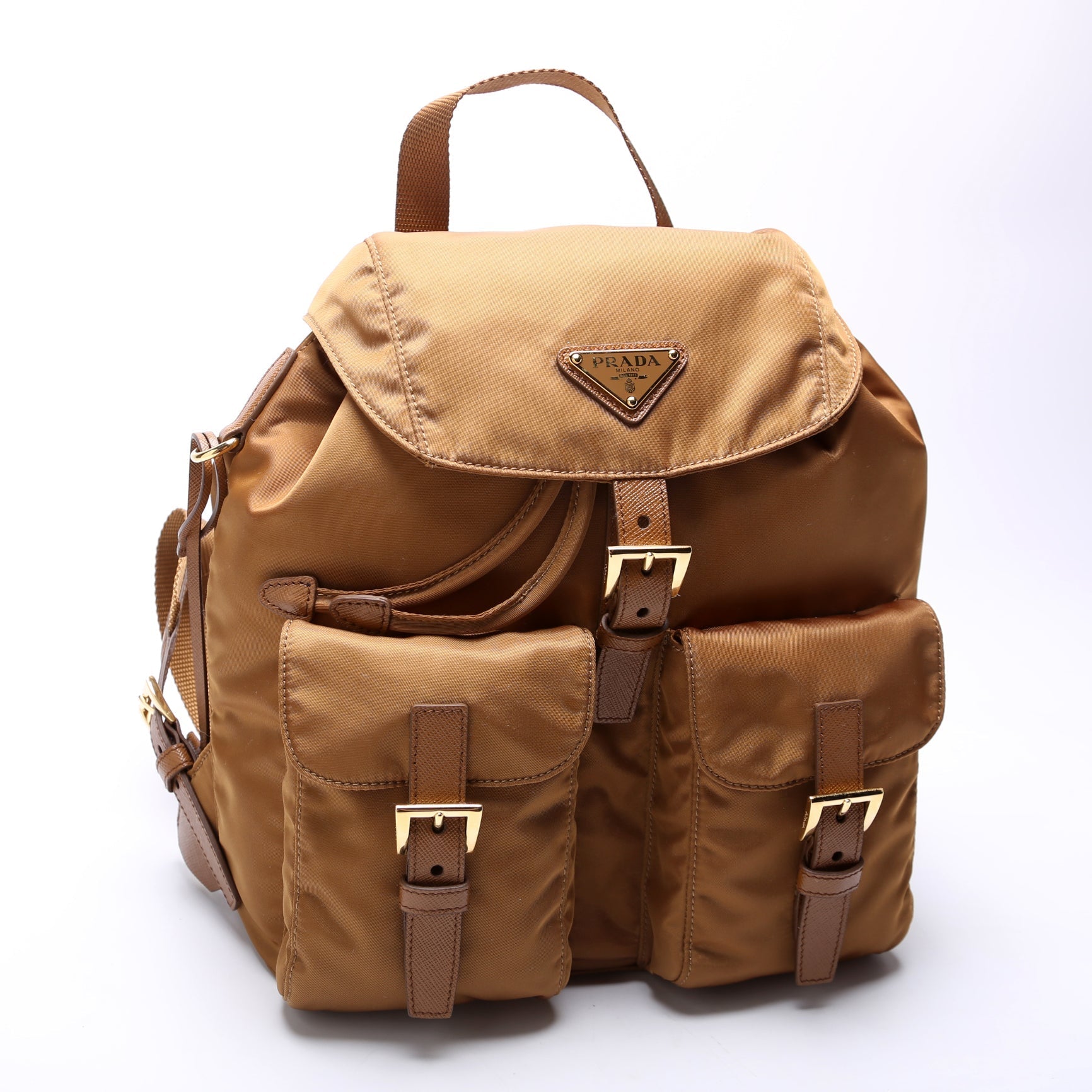 Prada 1BZ677 Re-Edition 1978 Re-Nylon Backpack Small Brown Bag