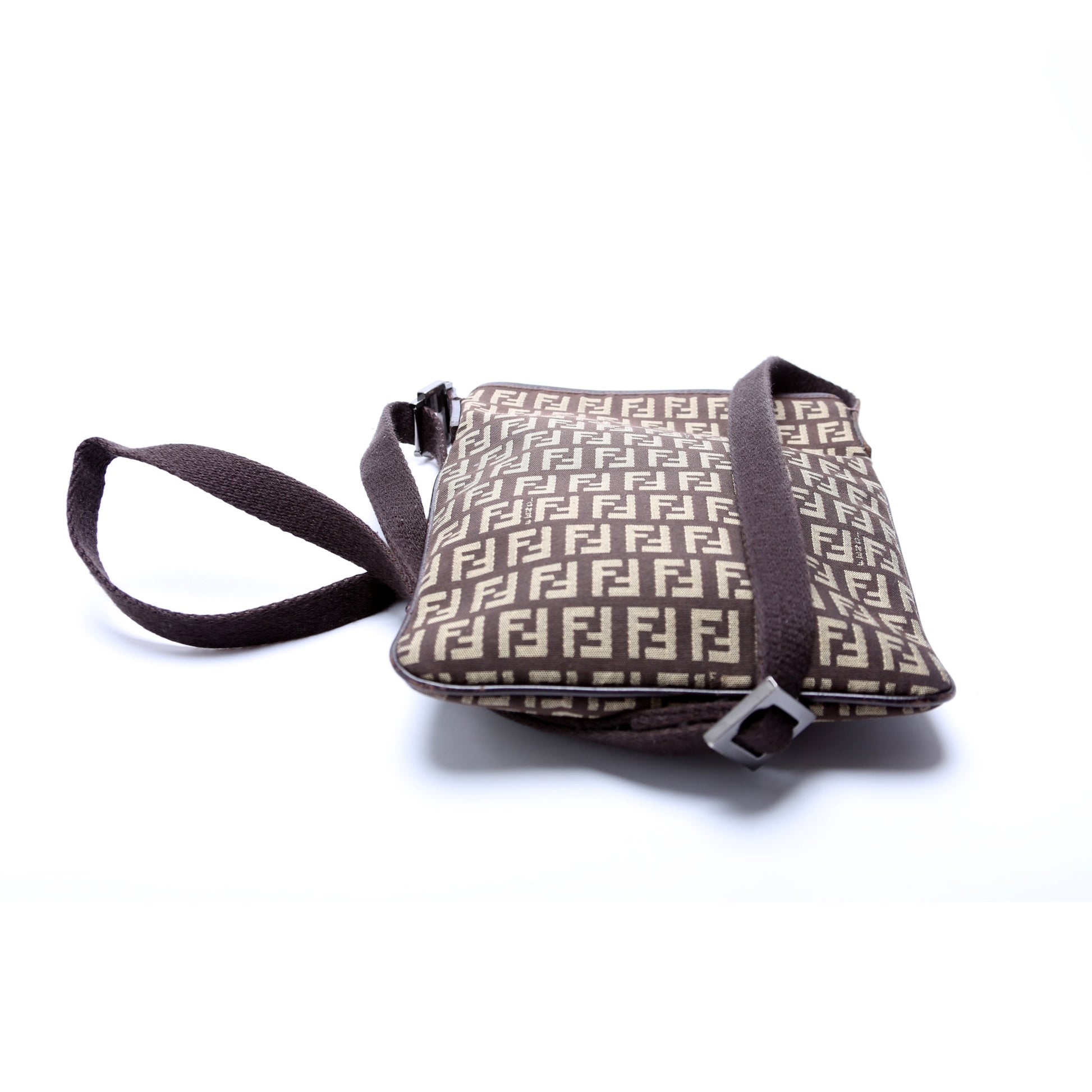 Fendi 8BT079 Zucchino Flat Small Shoulder Bag