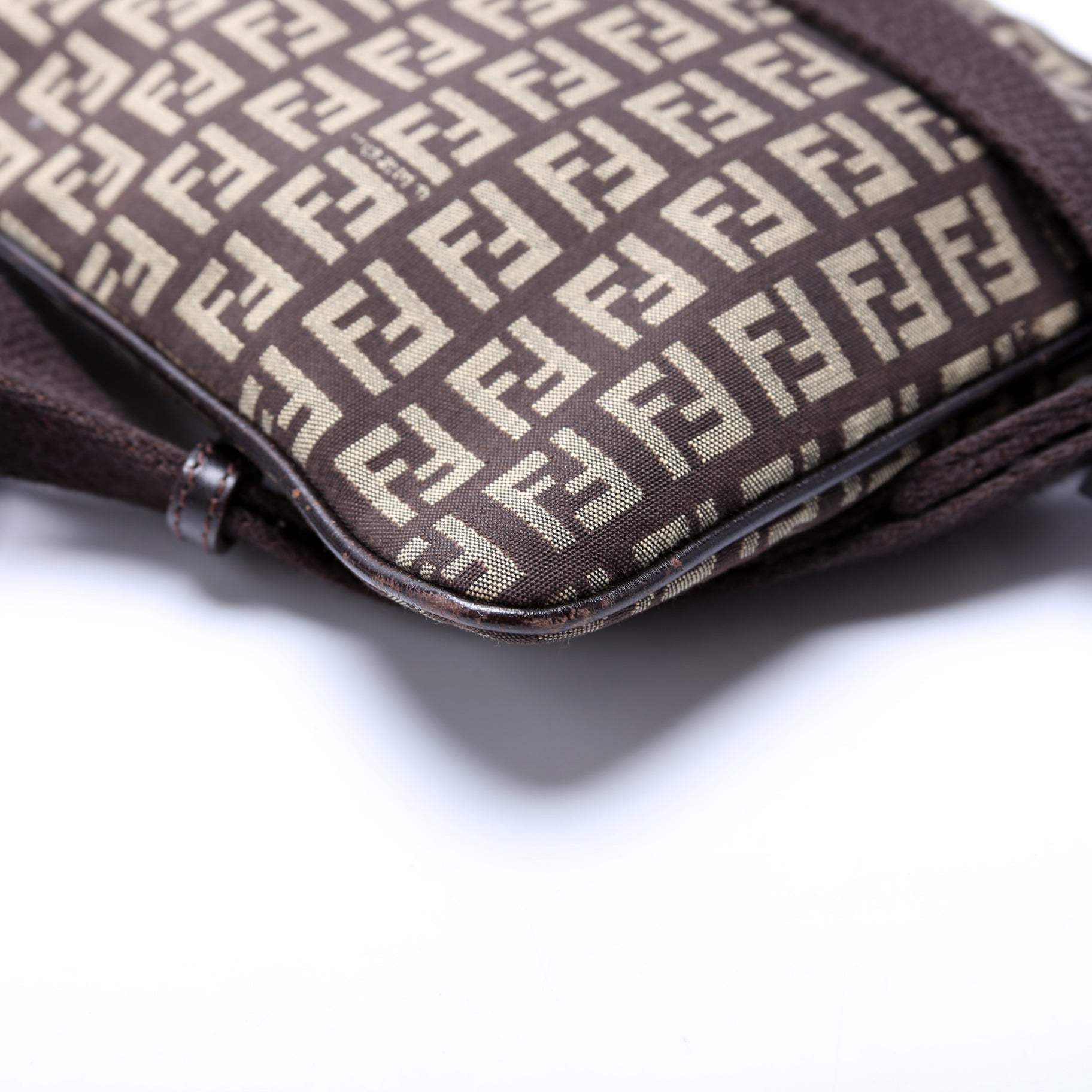 Fendi 8BT079 Zucchino Flat Small Shoulder Bag