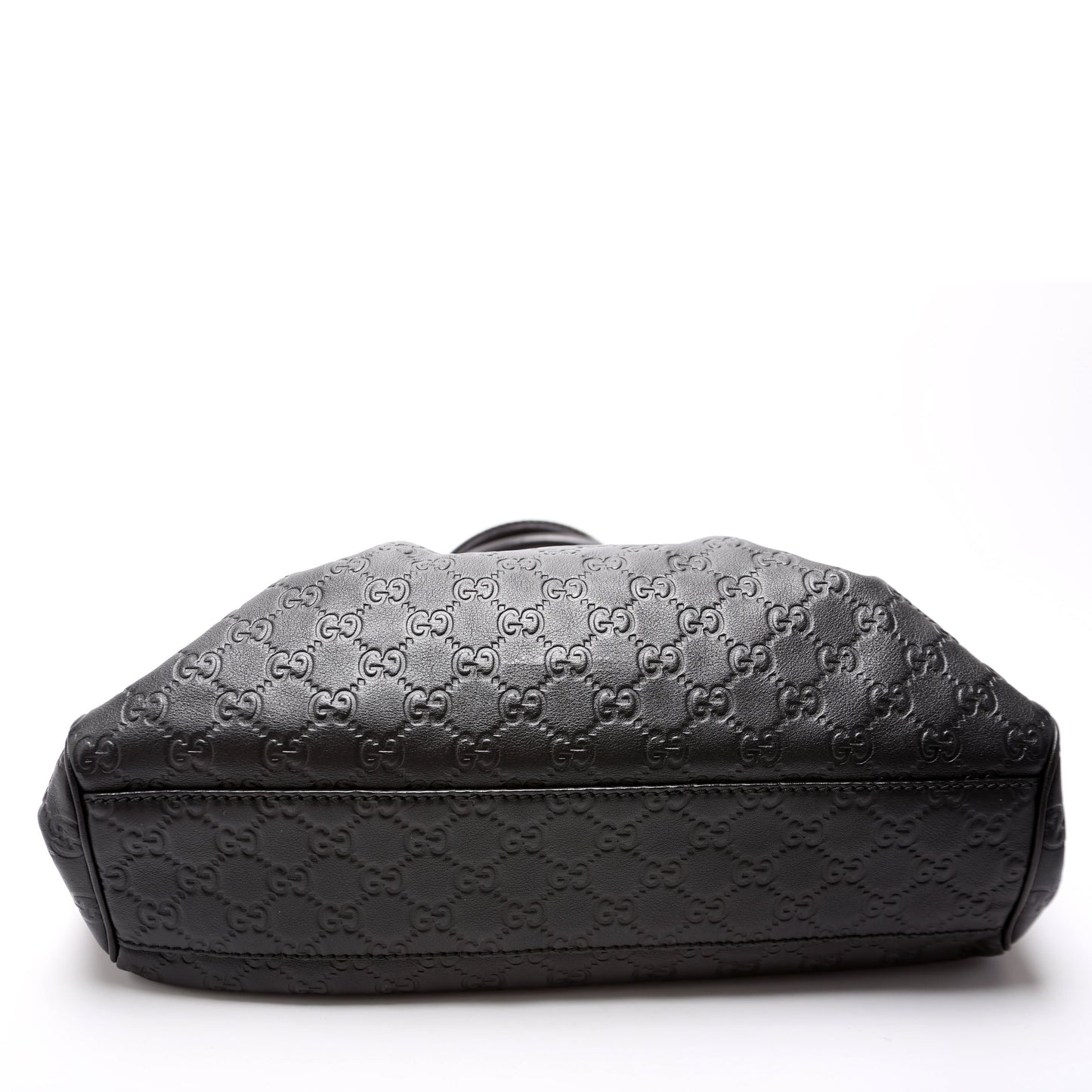 Gucci 211944 Sukey GG Leather Medium Black Bag