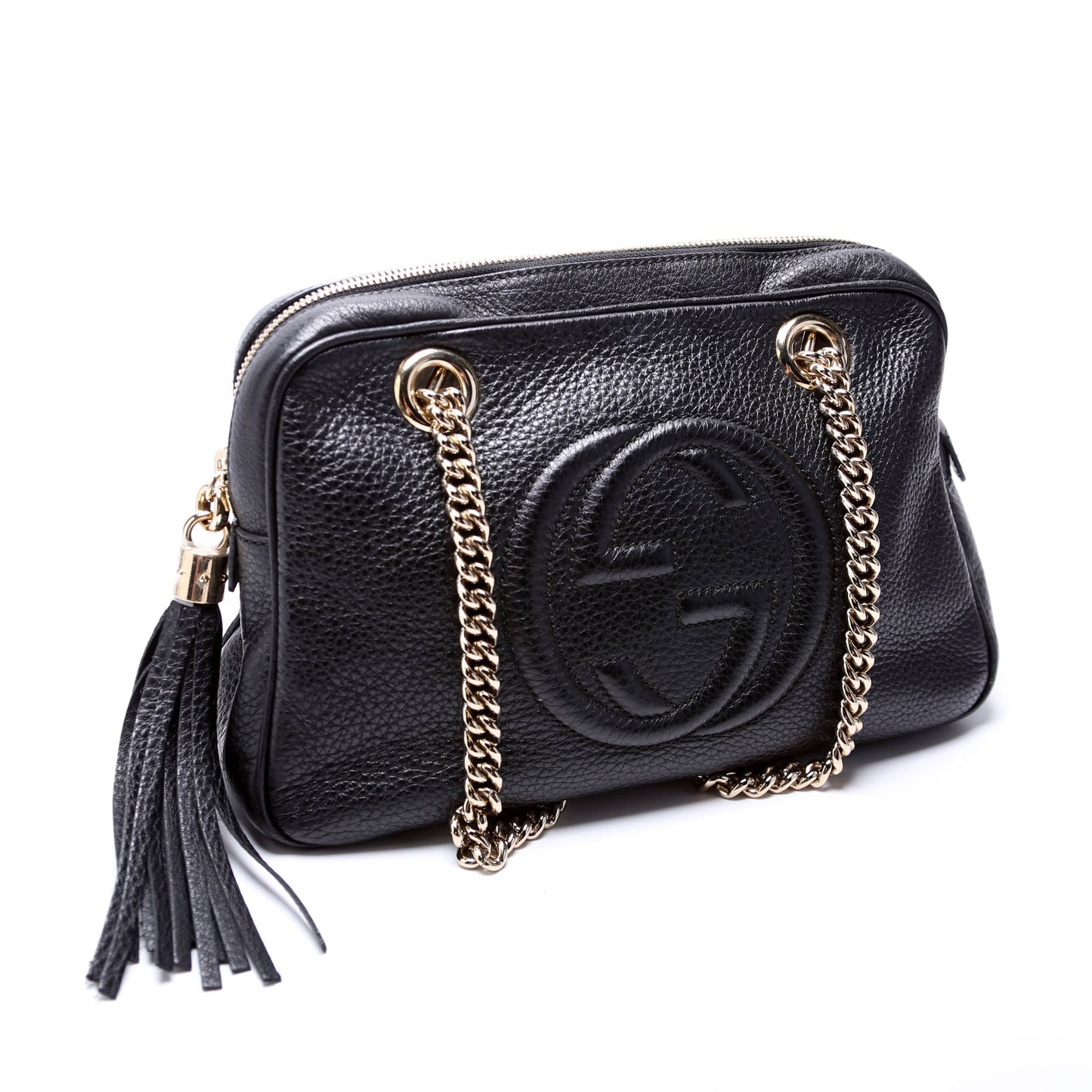 Gucci 308983 Soho Chain Shoulder Black Bag