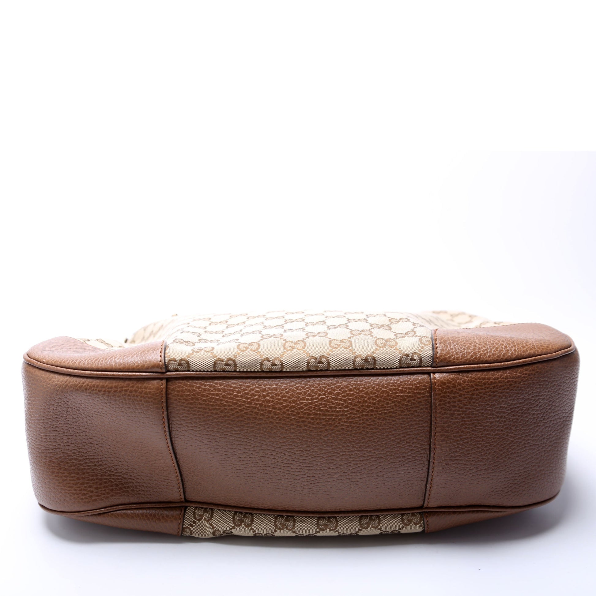 Gucci GG Canvas Bree Hobo Brown Bag